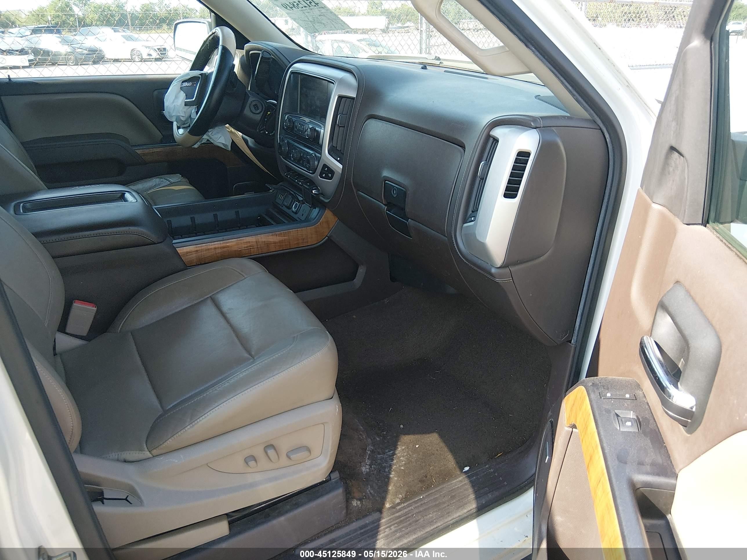 2015 Gmc Sierra 1500 Slt White vin: 3GTP1VEC7FG344392