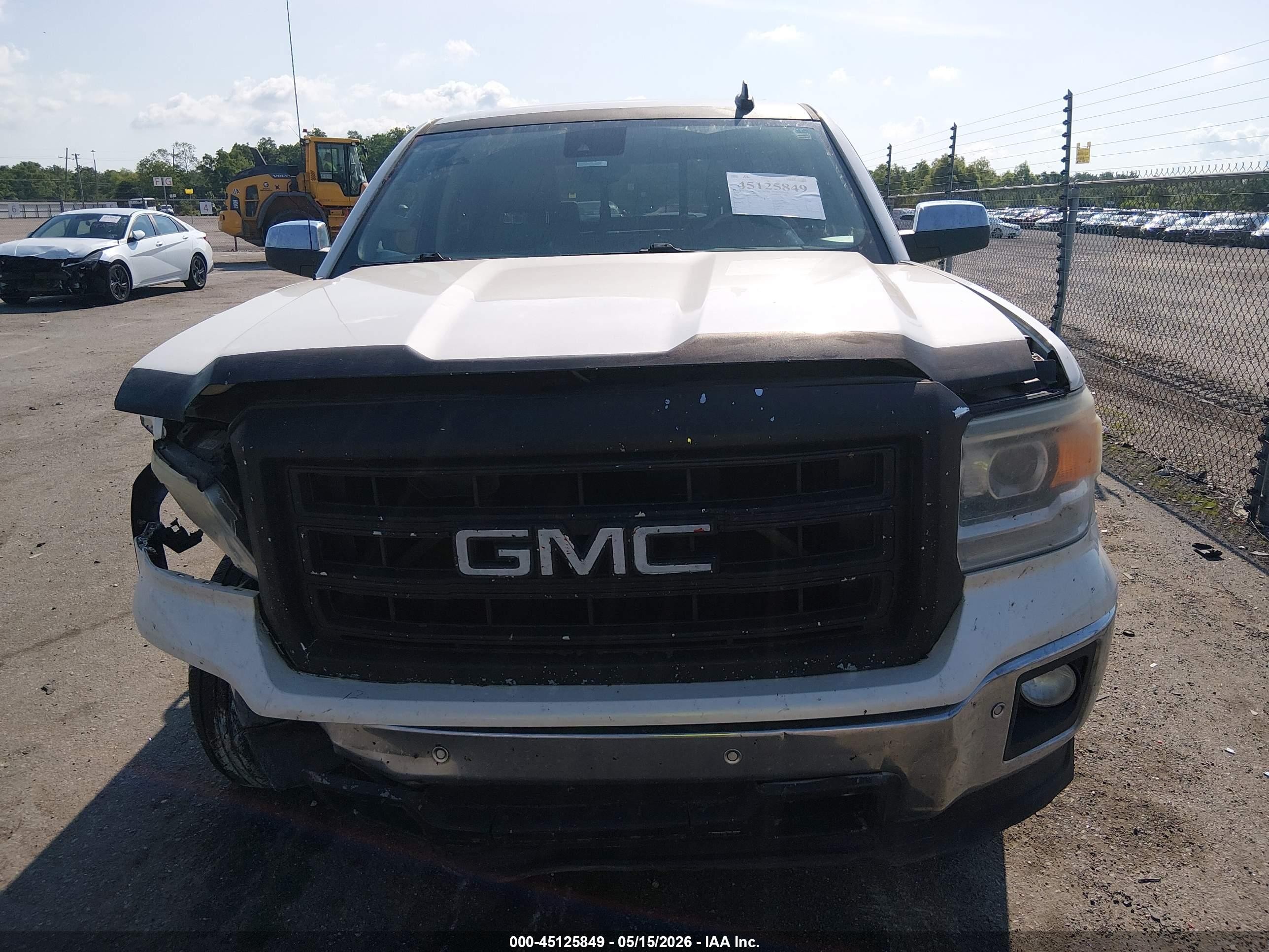 2015 Gmc Sierra 1500 Slt White vin: 3GTP1VEC7FG344392