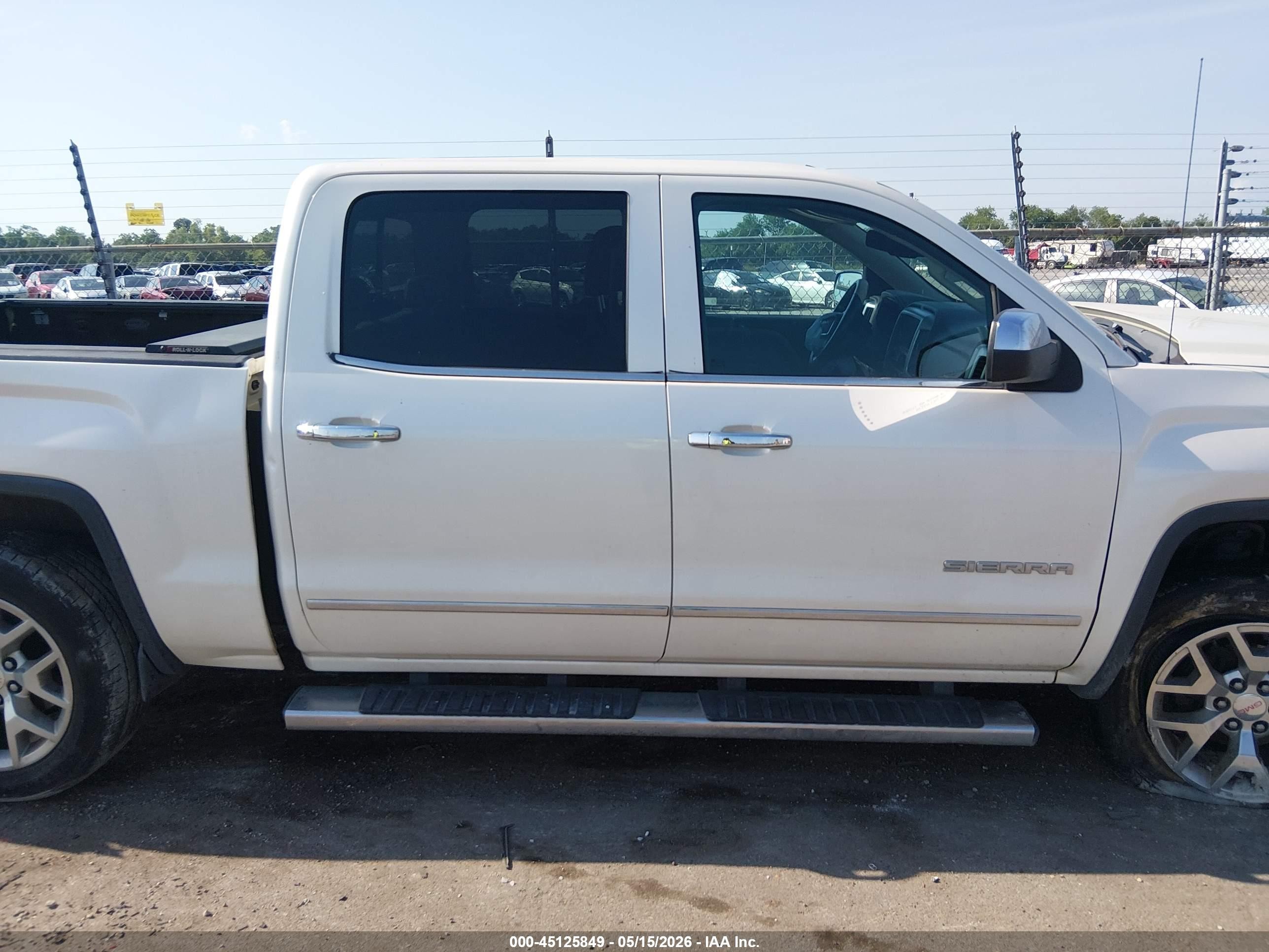 2015 Gmc Sierra 1500 Slt White vin: 3GTP1VEC7FG344392