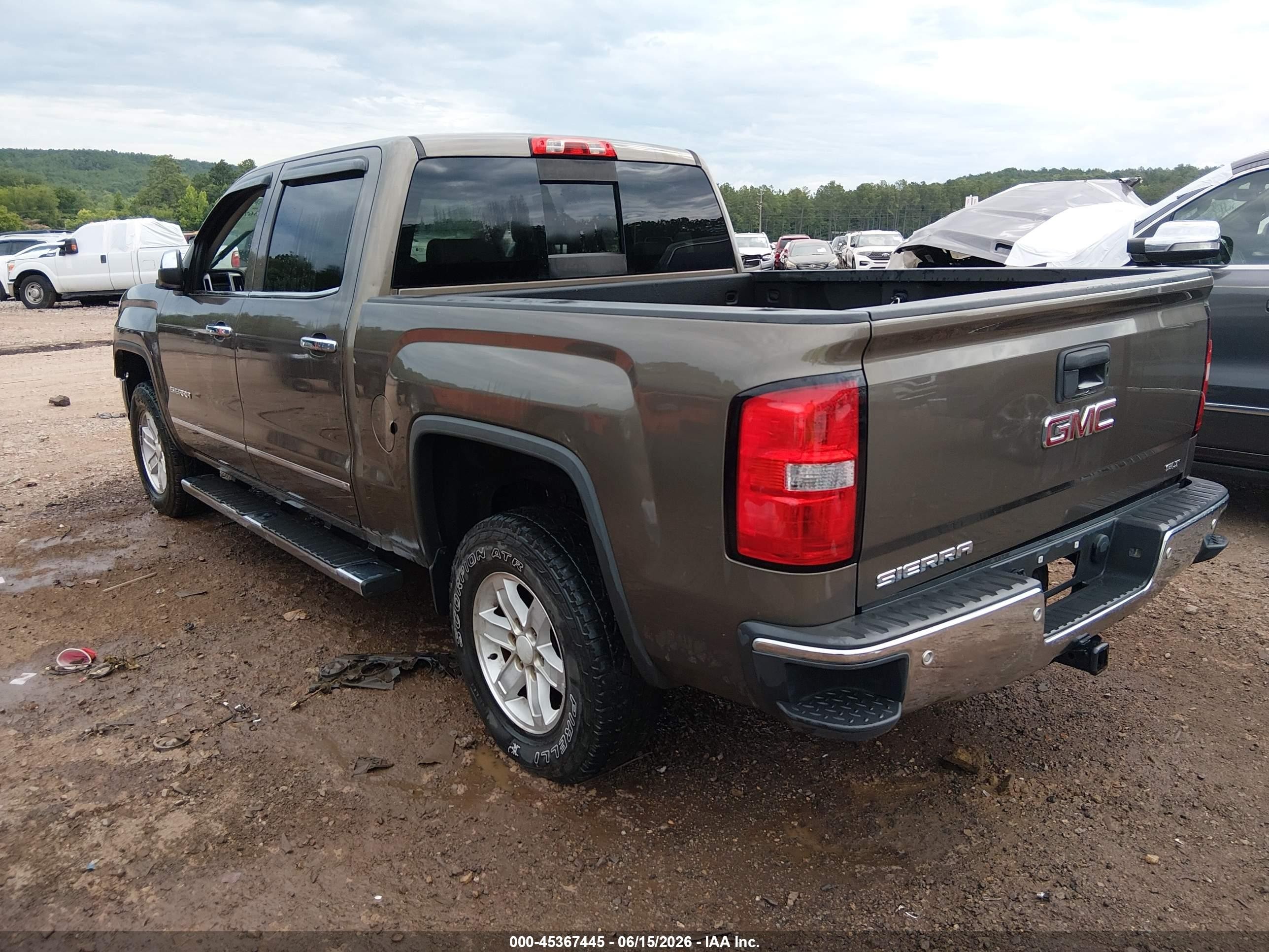 2014 Gmc Sierra 1500 Slt Brown vin: 3GTP1VEC8EG492890
