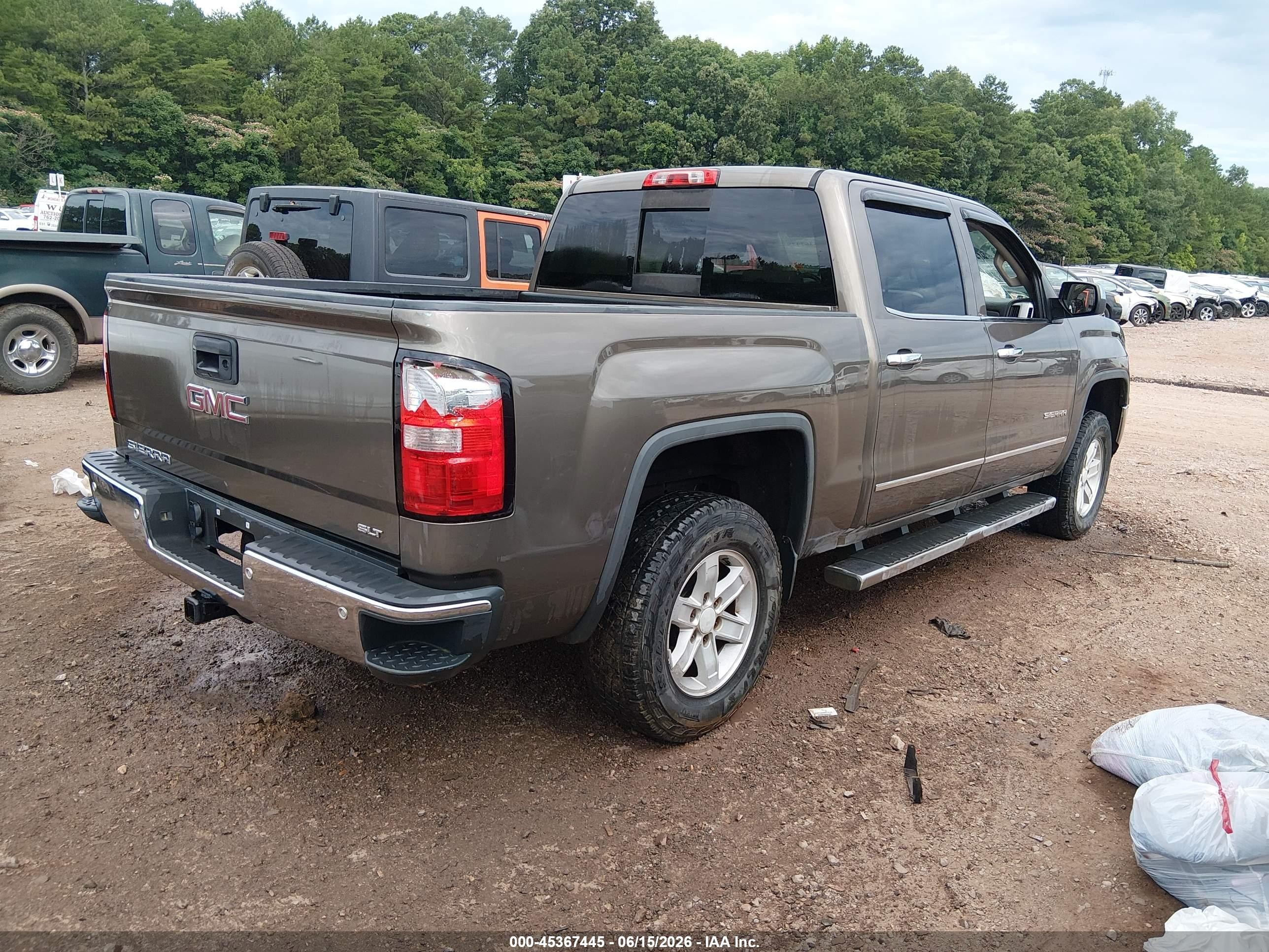 2014 Gmc Sierra 1500 Slt Brown vin: 3GTP1VEC8EG492890