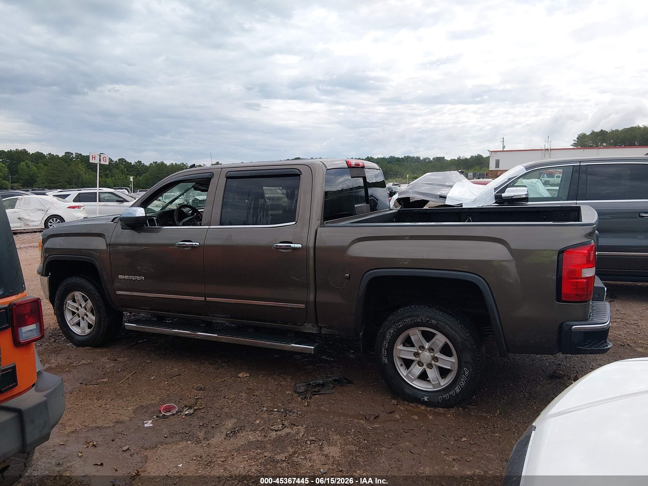 2014 Gmc Sierra 1500 Slt Brown vin: 3GTP1VEC8EG492890