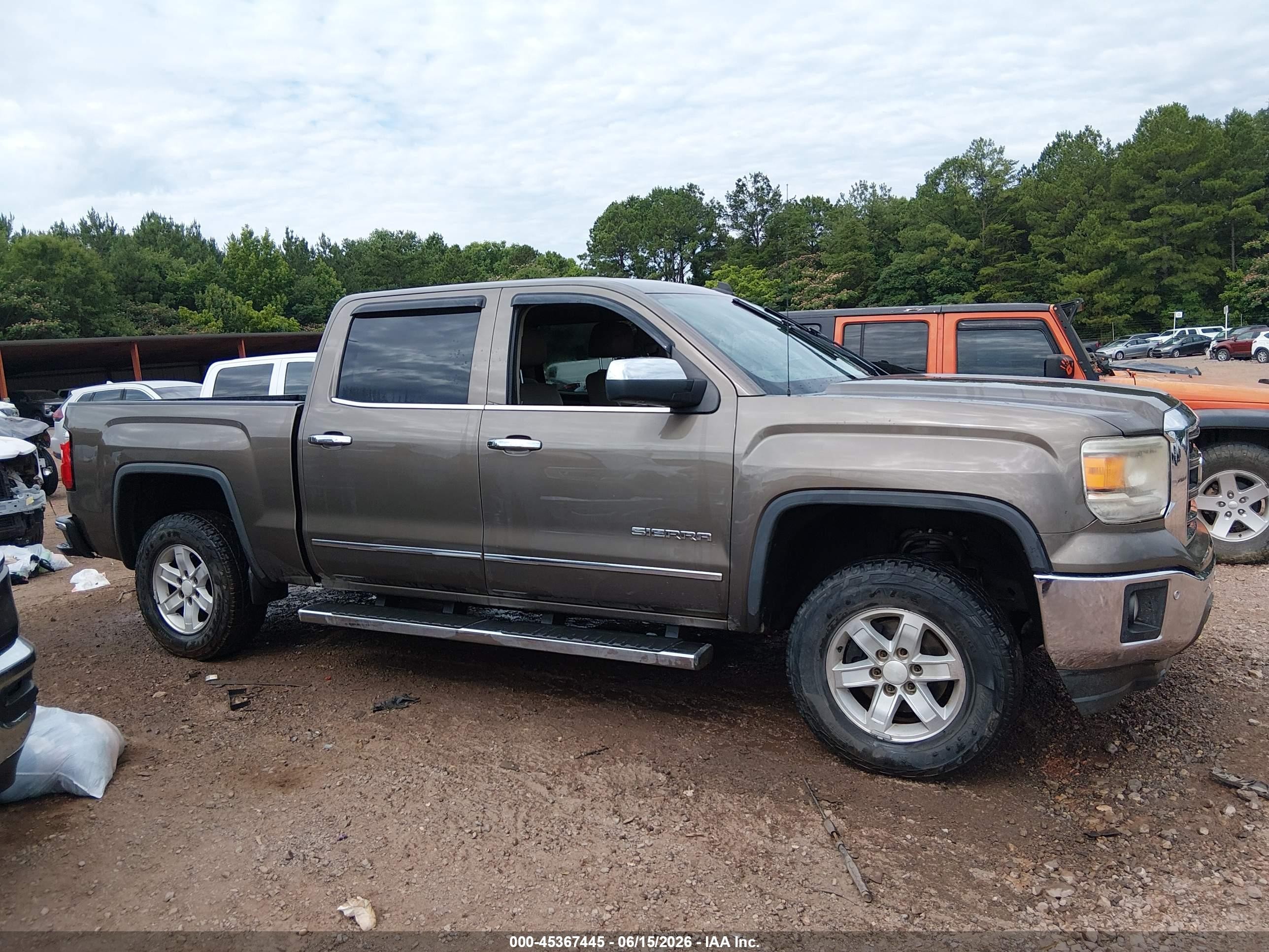 2014 Gmc Sierra 1500 Slt Brown vin: 3GTP1VEC8EG492890