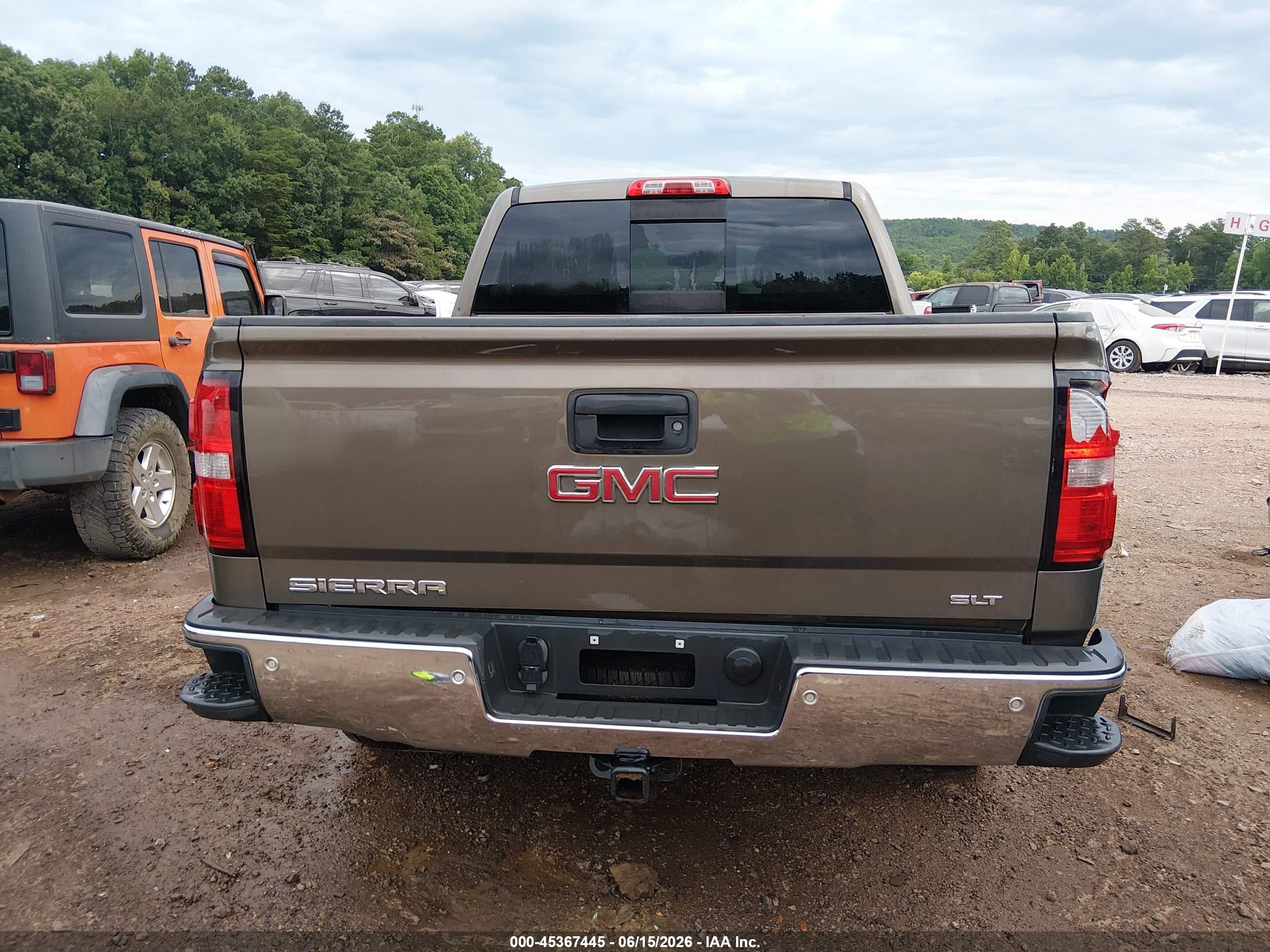 2014 Gmc Sierra 1500 Slt Brown vin: 3GTP1VEC8EG492890