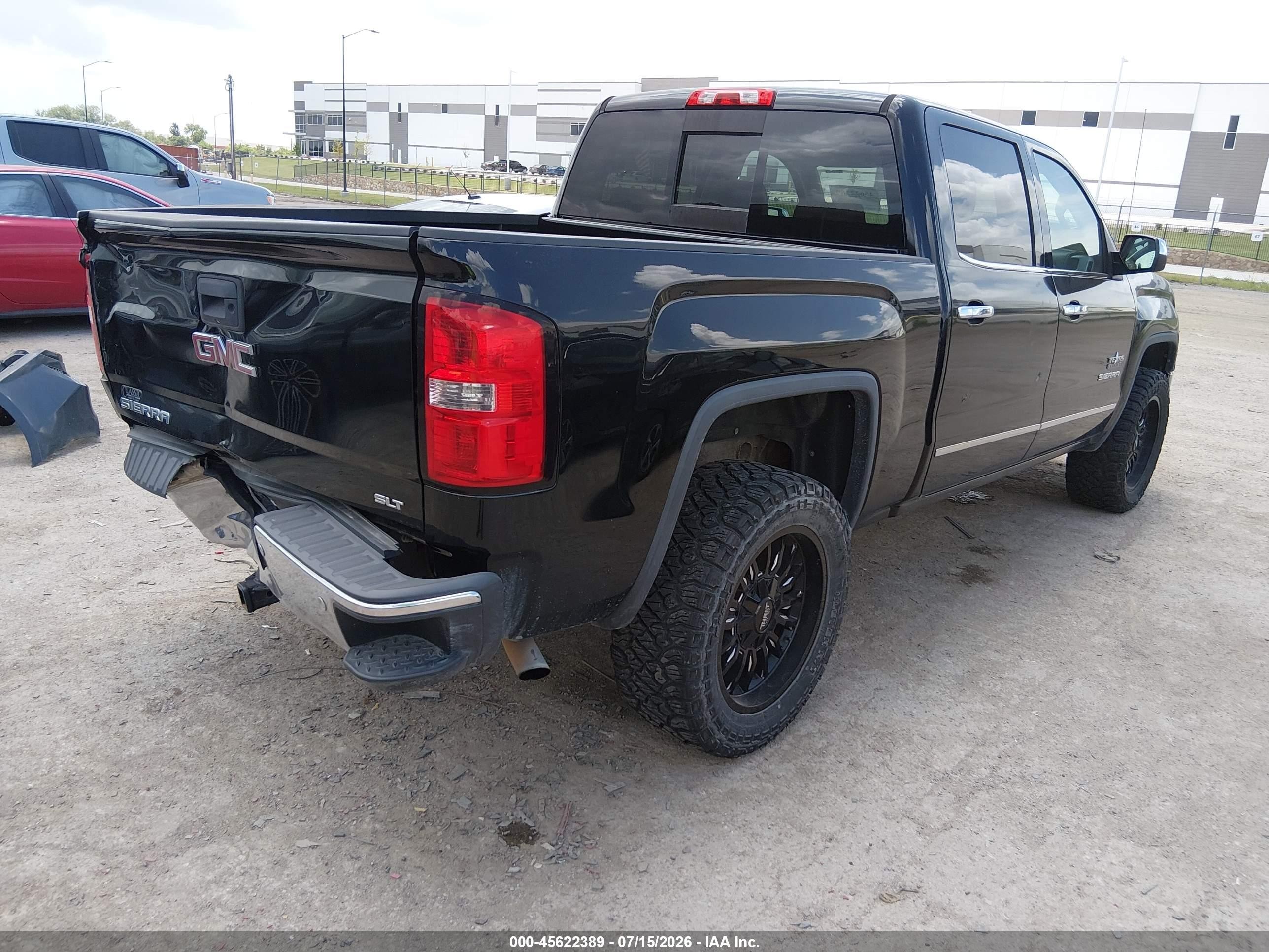2014 Gmc Sierra 1500 Slt Black vin: 3GTP1VEC9EG113525