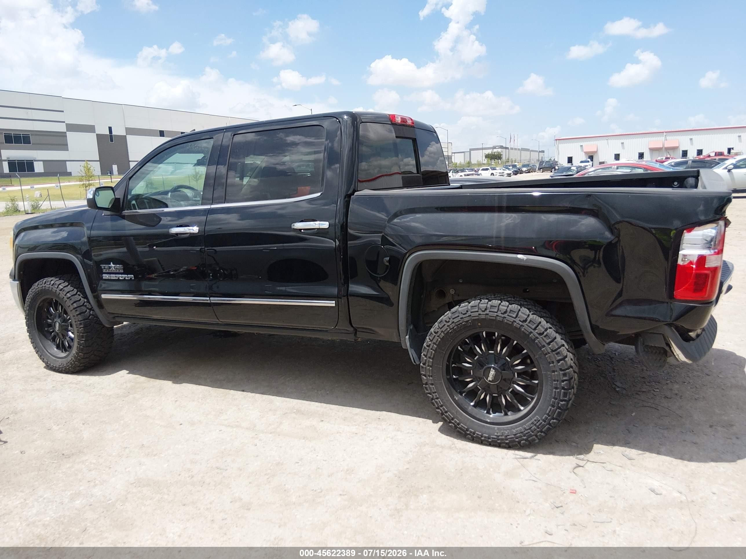 2014 Gmc Sierra 1500 Slt Black vin: 3GTP1VEC9EG113525