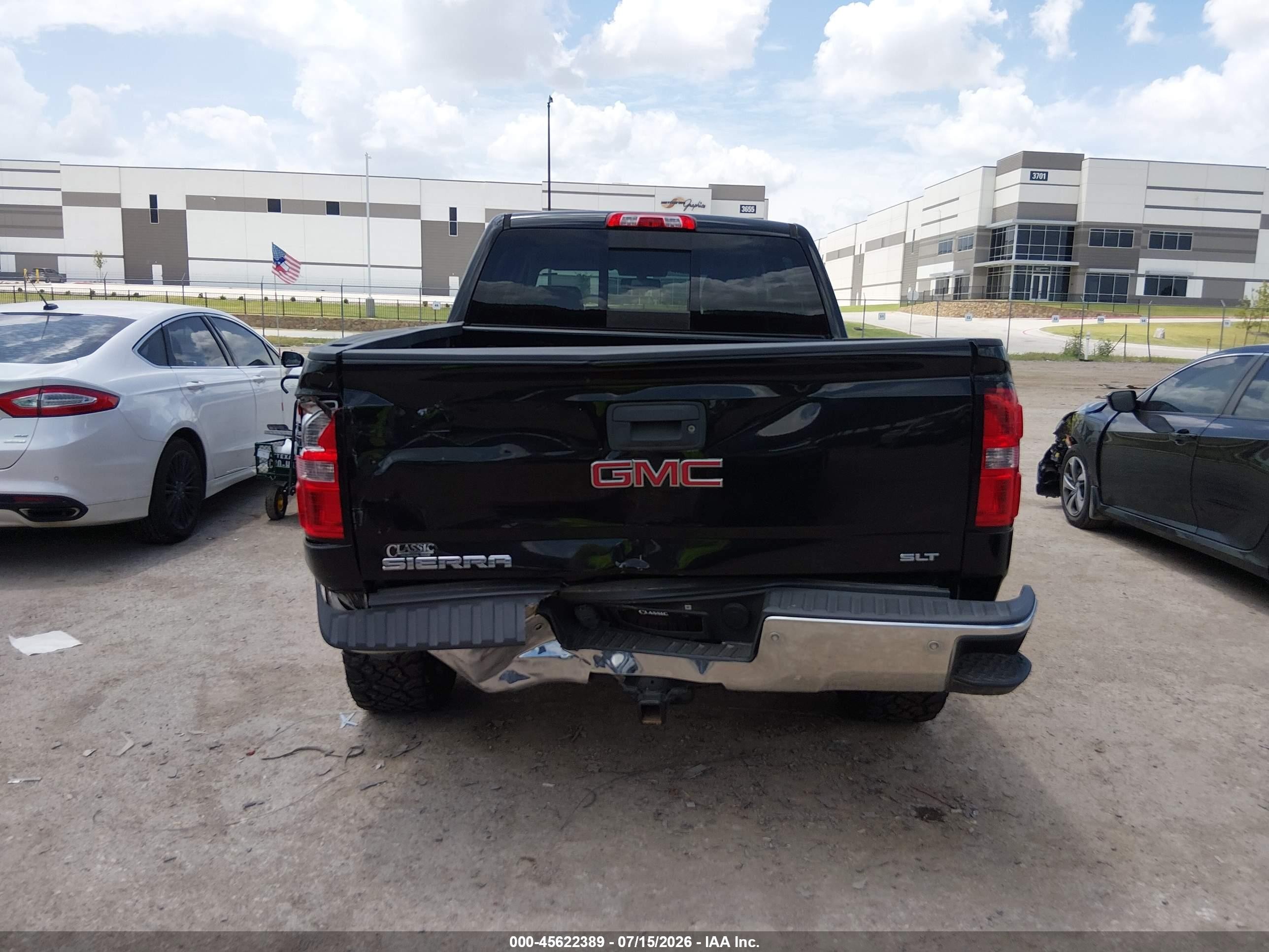 2014 Gmc Sierra 1500 Slt Black vin: 3GTP1VEC9EG113525