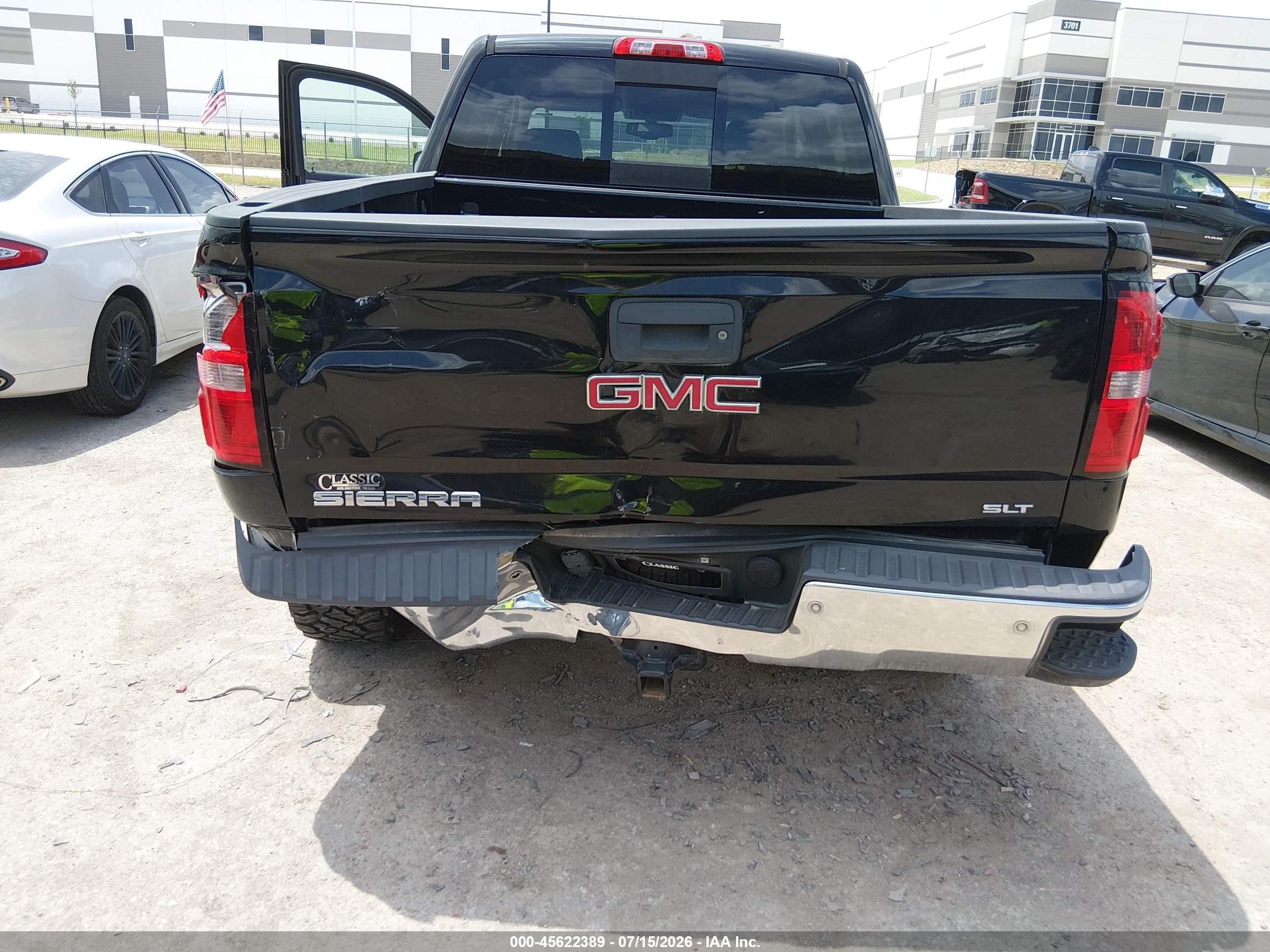 2014 Gmc Sierra 1500 Slt Black vin: 3GTP1VEC9EG113525