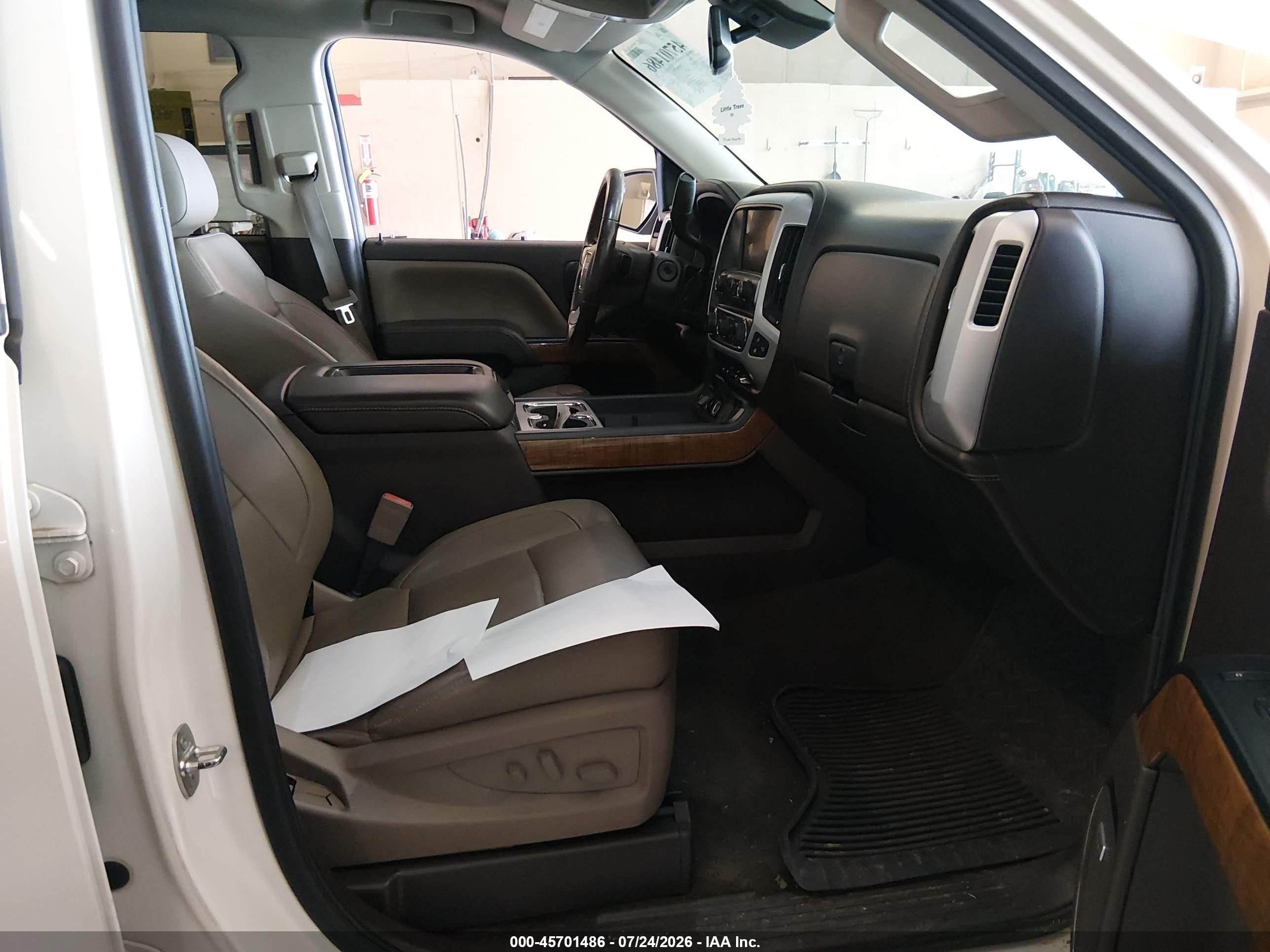 2014 Gmc Sierra 1500 Slt White vin: 3GTP1VEC9EG245362