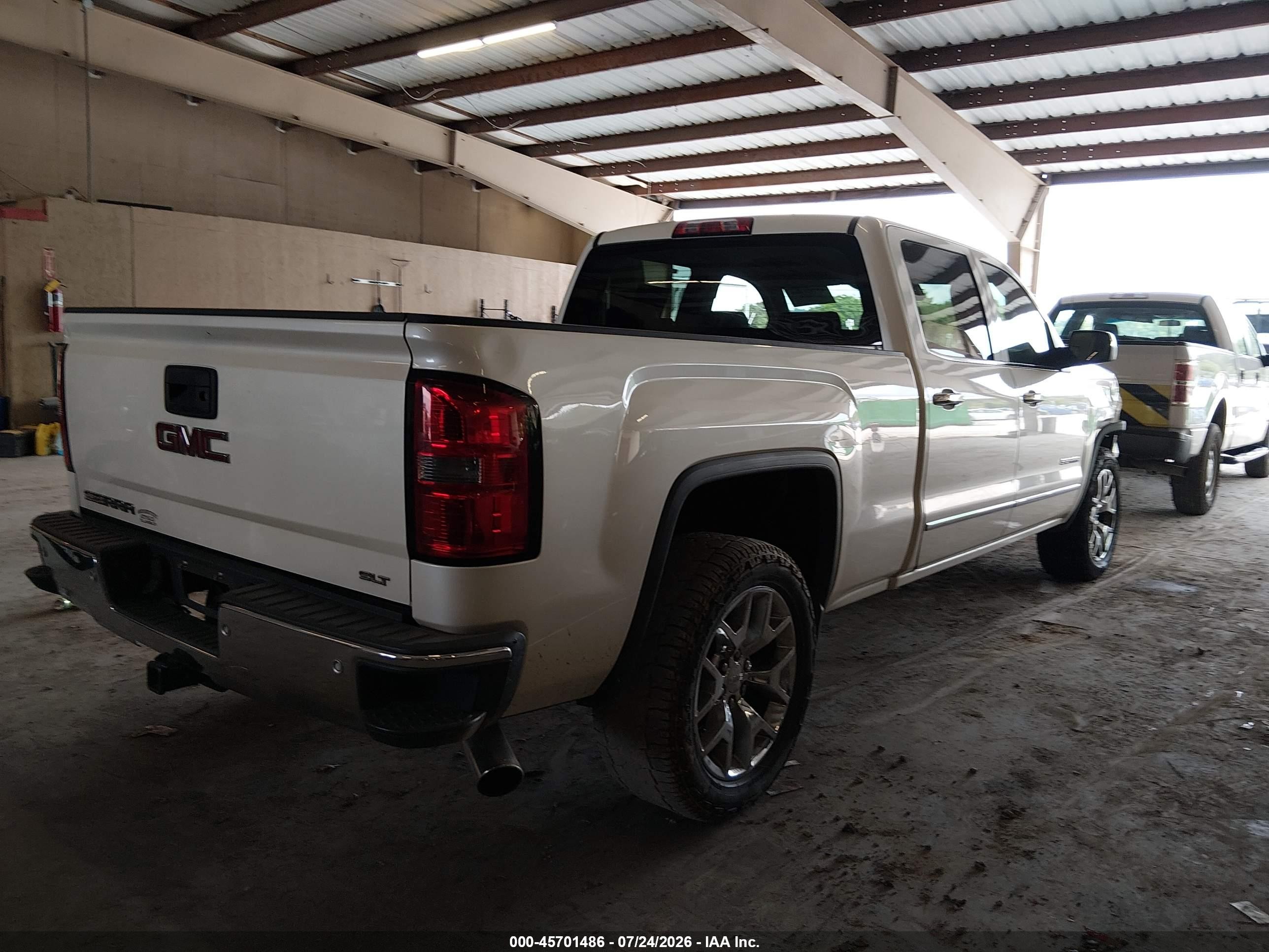 2014 Gmc Sierra 1500 Slt White vin: 3GTP1VEC9EG245362