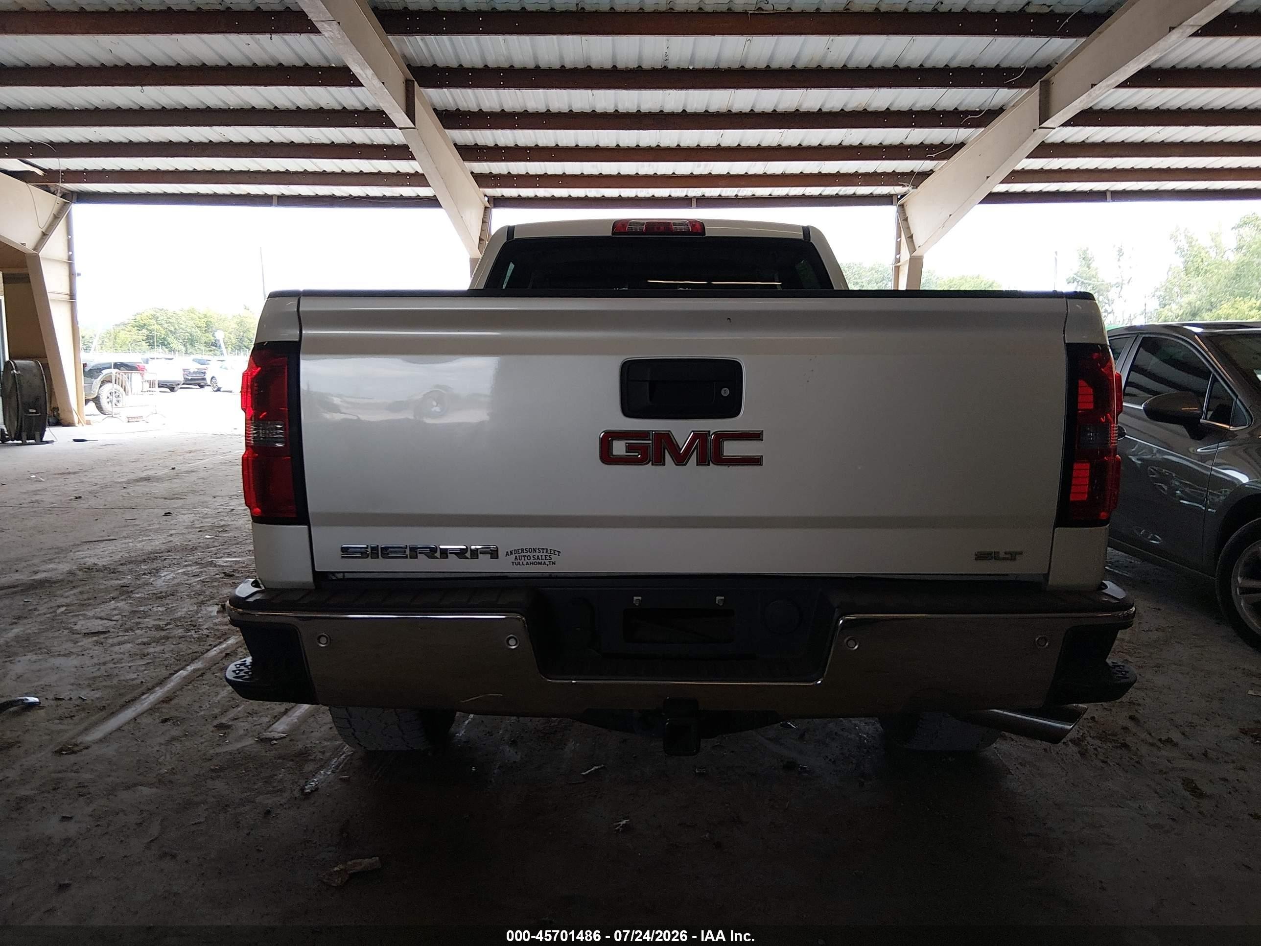 2014 Gmc Sierra 1500 Slt White vin: 3GTP1VEC9EG245362