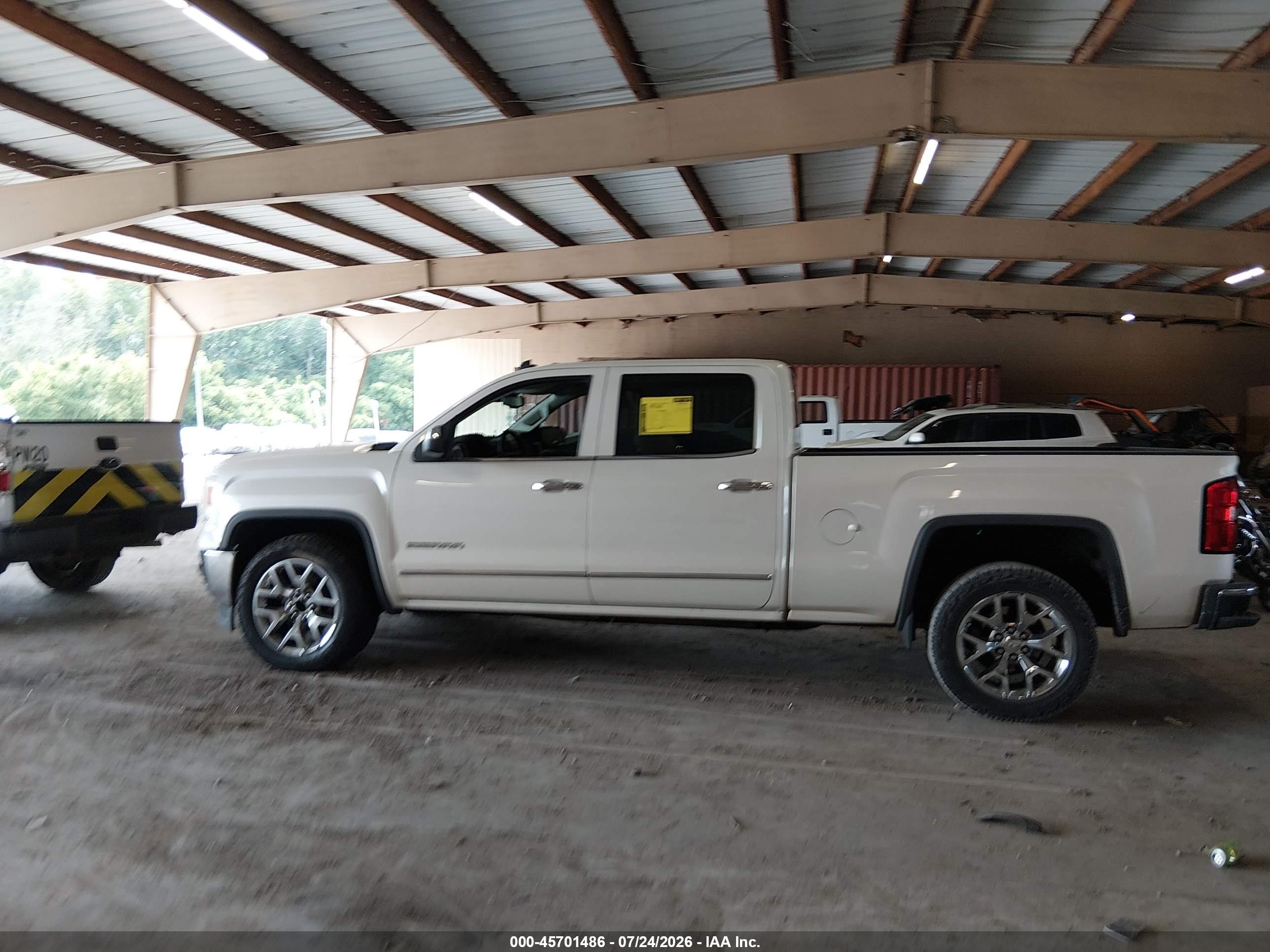 2014 Gmc Sierra 1500 Slt White vin: 3GTP1VEC9EG245362