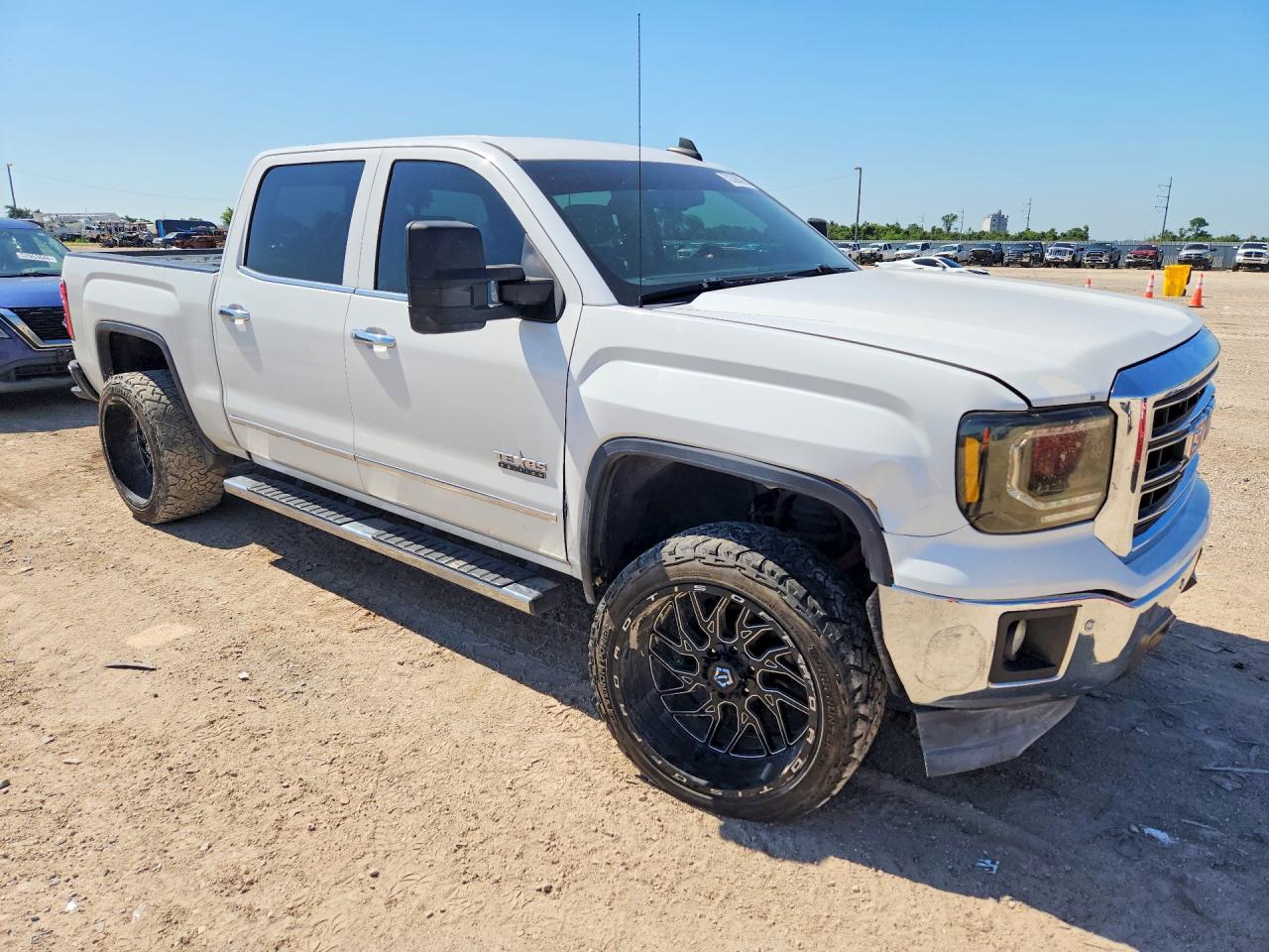 2015 Gmc Sierra C1500 Slt White vin: 3GTP1VEC9FG160670