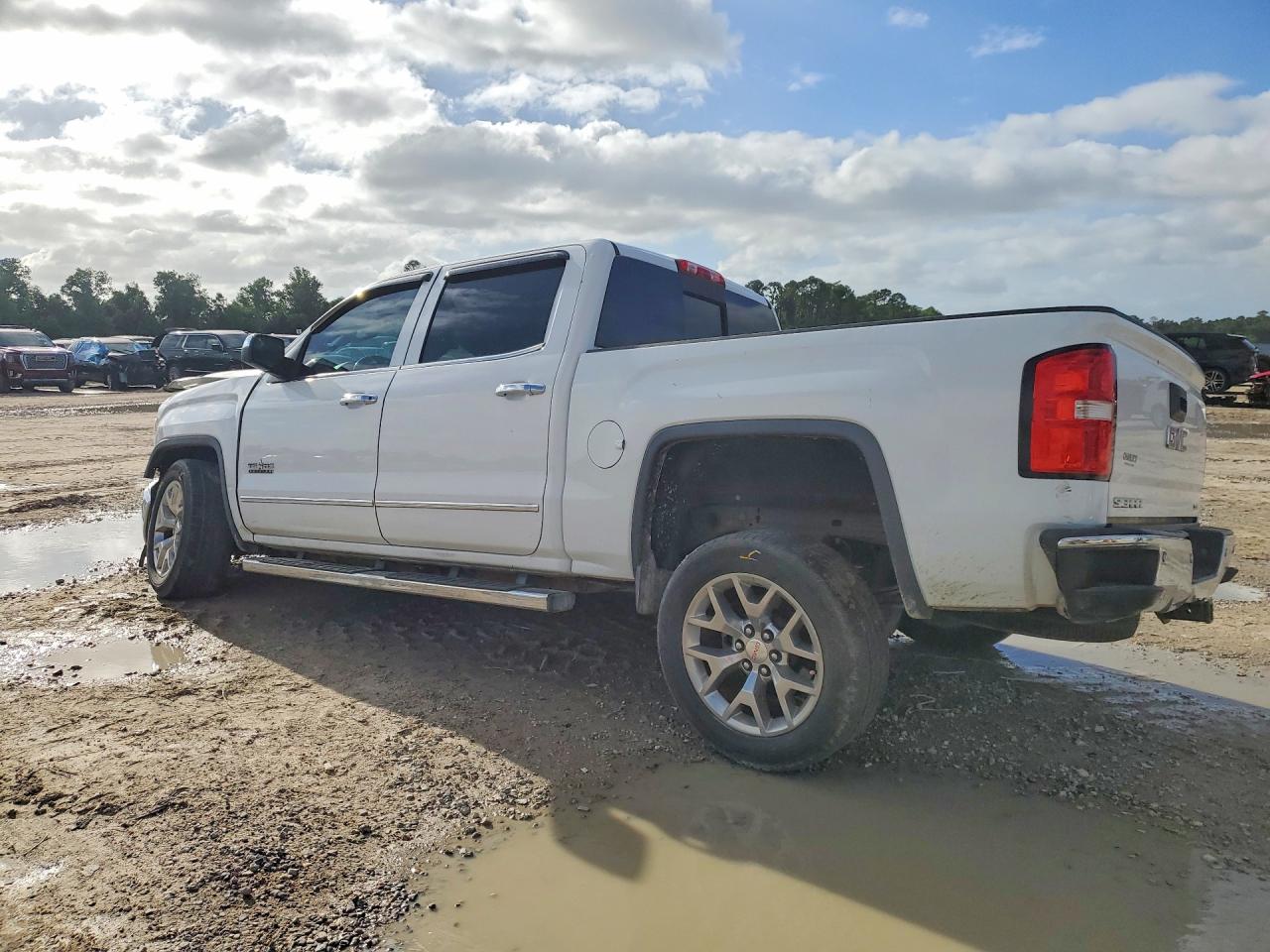 2015 Gmc Sierra C1500 Slt White vin: 3GTP1VECXFG296984
