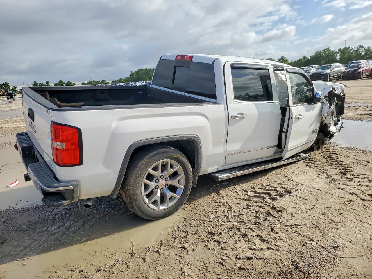 2015 Gmc Sierra C1500 Slt White vin: 3GTP1VECXFG296984
