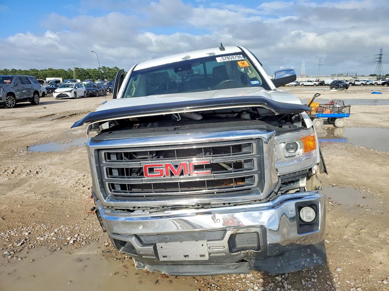 2015 Gmc Sierra C1500 Slt White vin: 3GTP1VECXFG296984