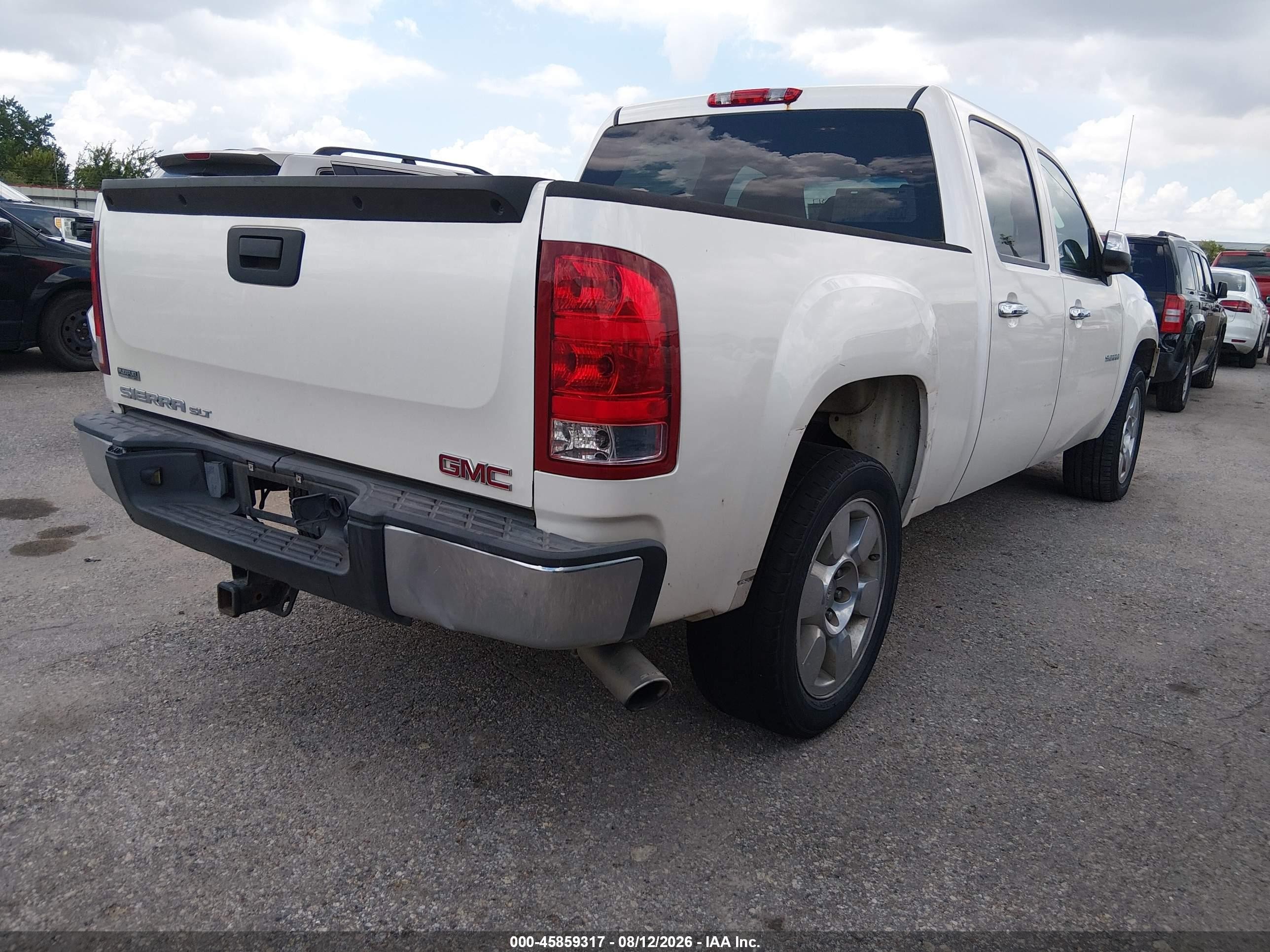 2011 Gmc Sierra 1500 Slt White vin: 3GTP1WE07BG246212