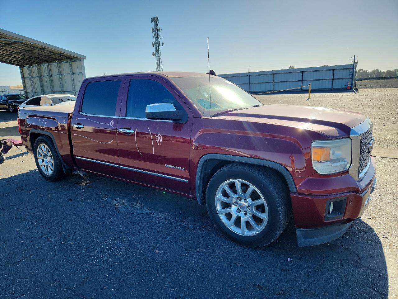 2015 Gmc Sierra C1500 Denali Burgundy vin: 3GTP1WEC5FG339195