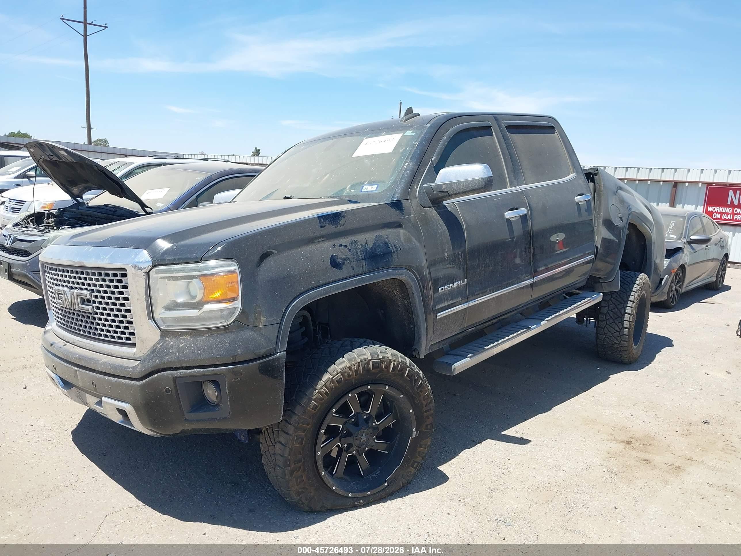 2015 Gmc Sierra 1500 Denali Черный vin: 3GTP1WEC5FG450880