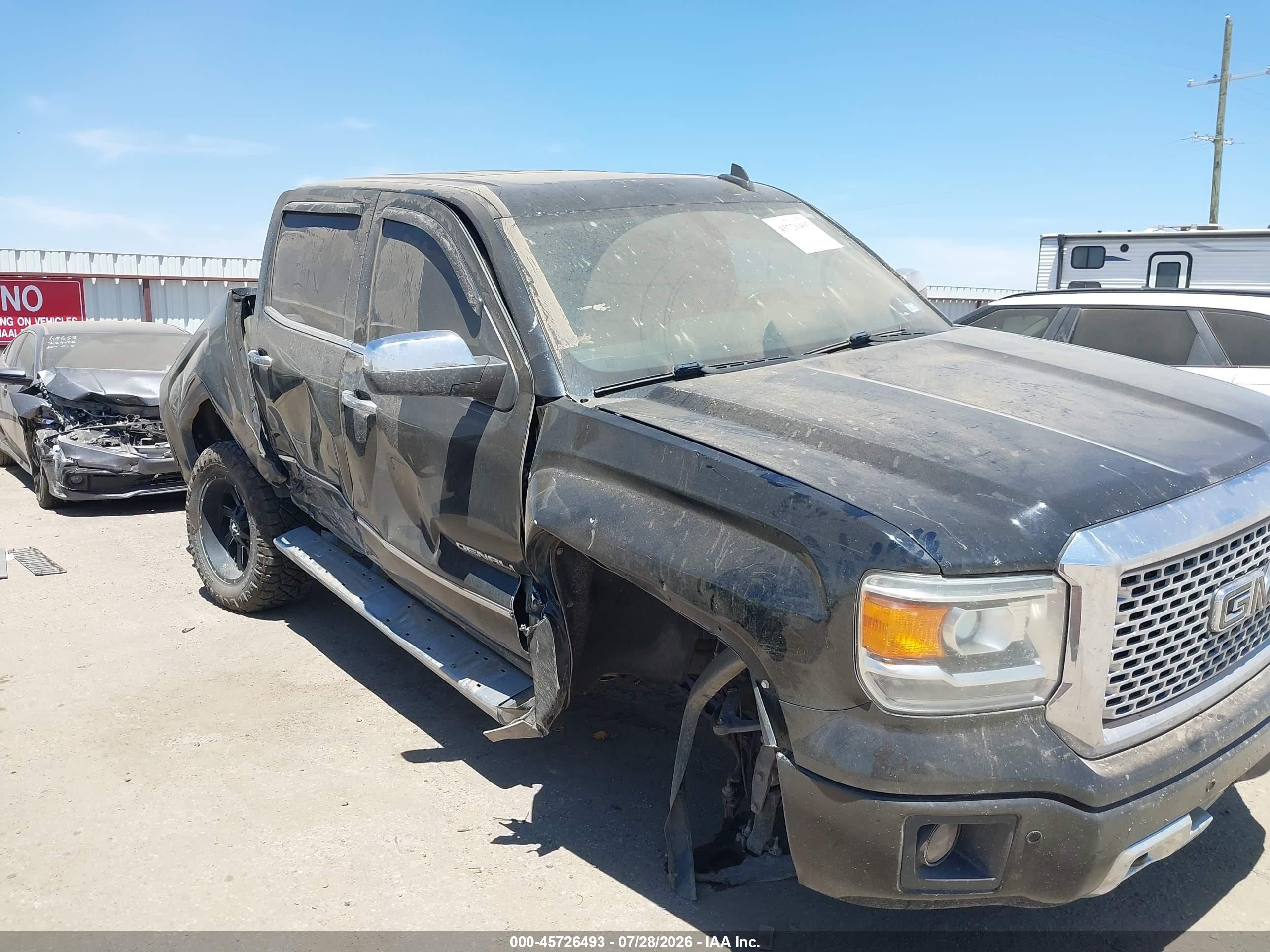 2015 Gmc Sierra 1500 Denali Черный vin: 3GTP1WEC5FG450880