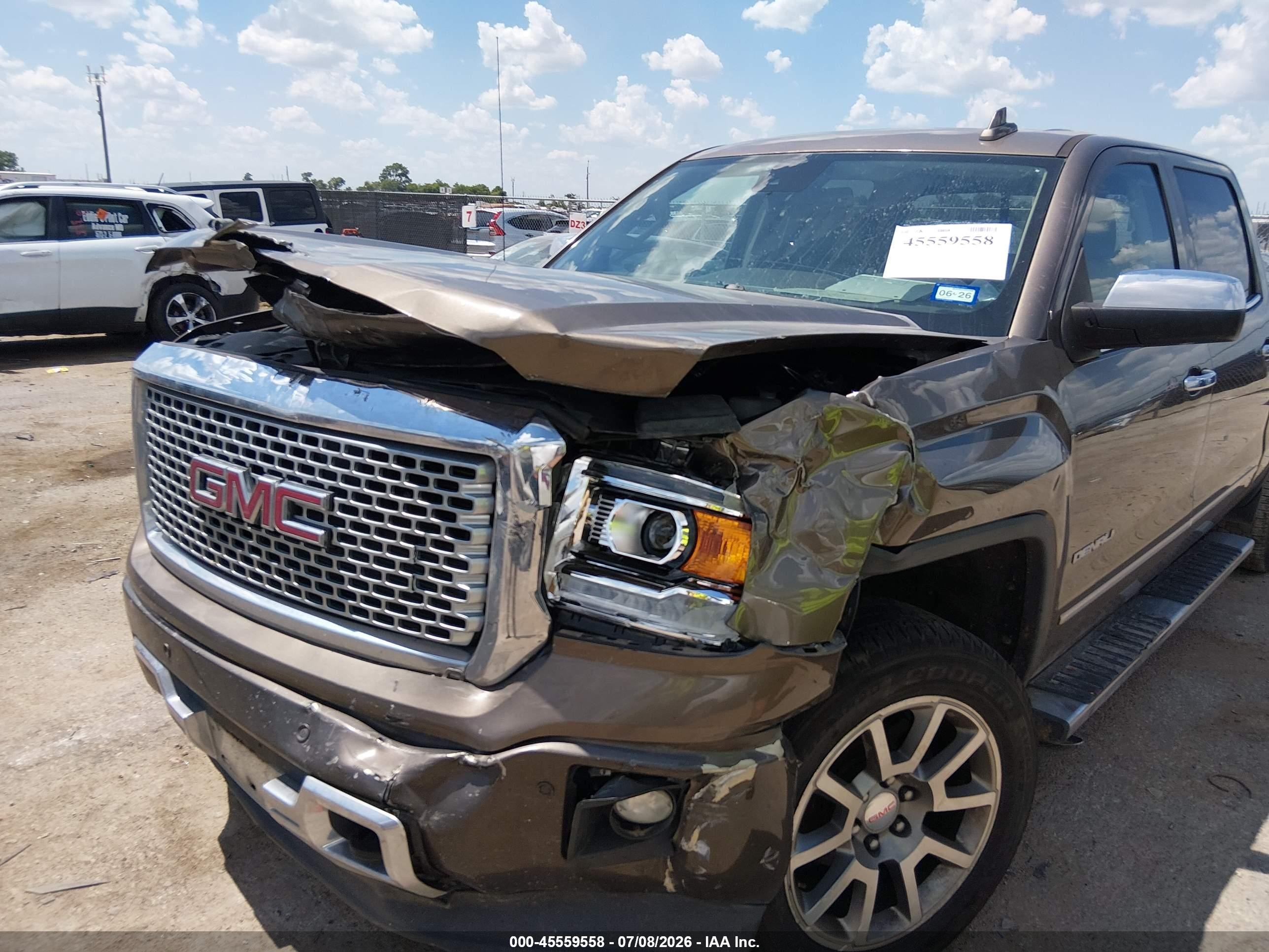 2015 Gmc Sierra 1500 Denali Brown vin: 3GTP1WEJ3FG355605