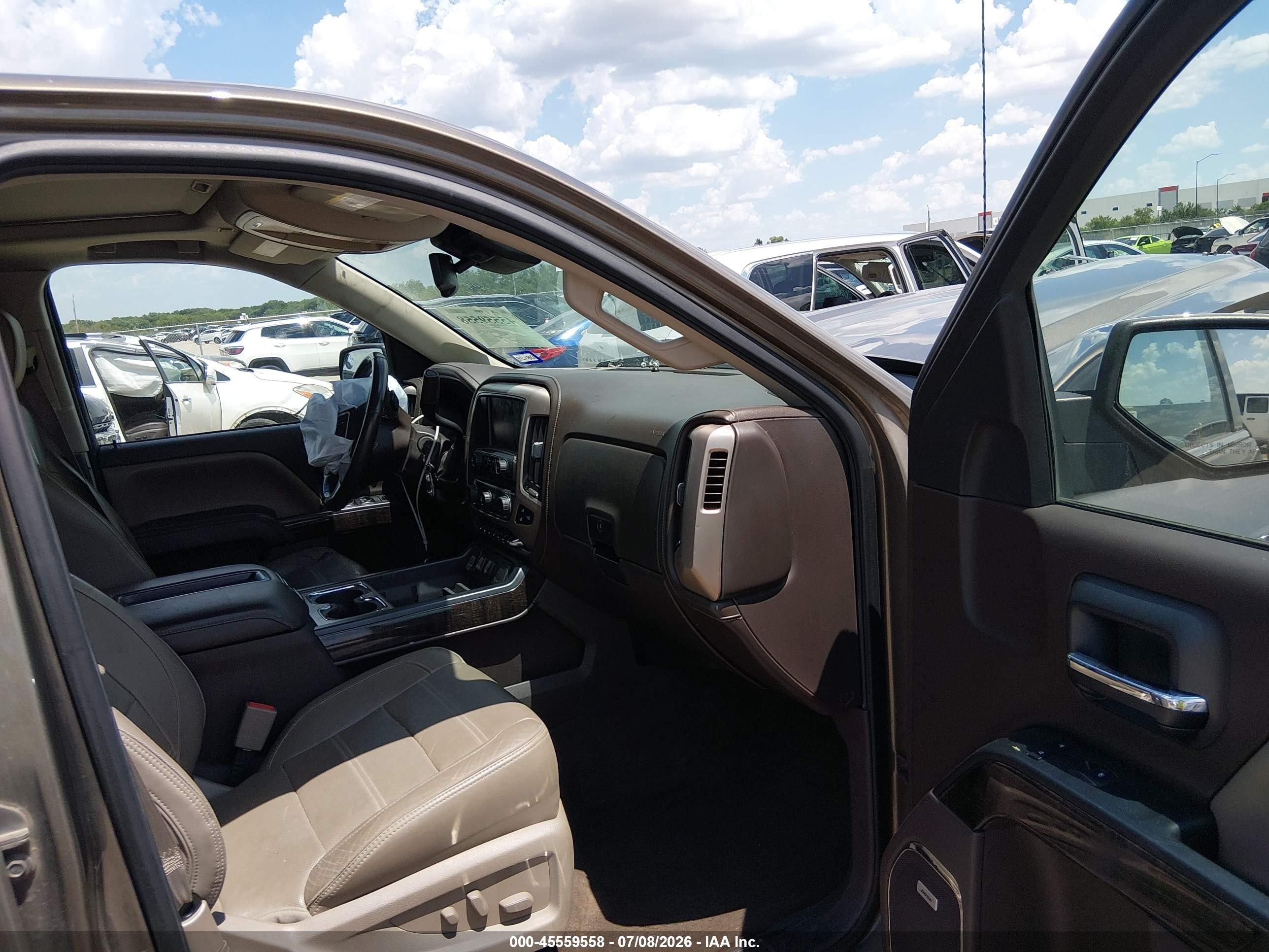 2015 Gmc Sierra 1500 Denali Brown vin: 3GTP1WEJ3FG355605