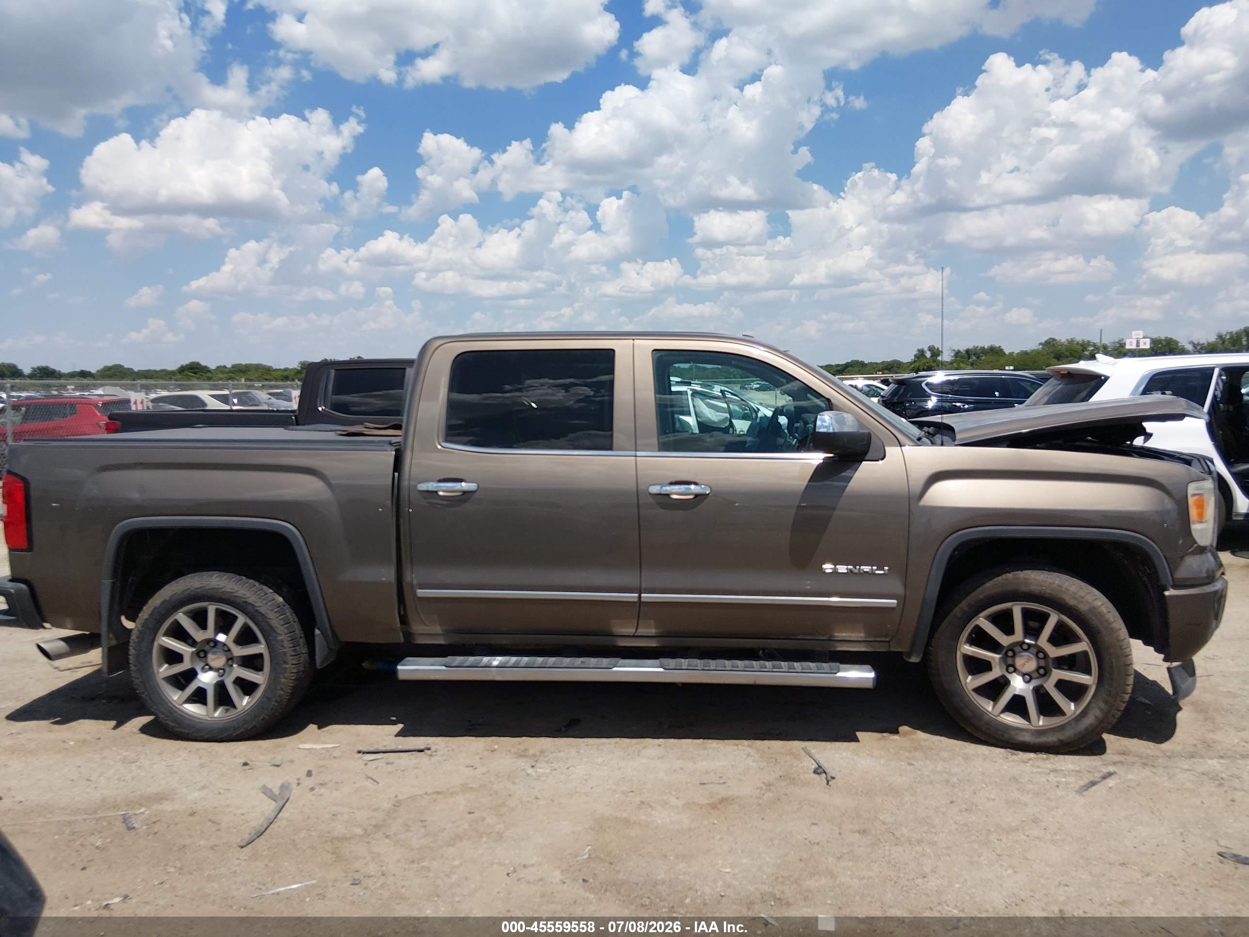 2015 Gmc Sierra 1500 Denali Brown vin: 3GTP1WEJ3FG355605