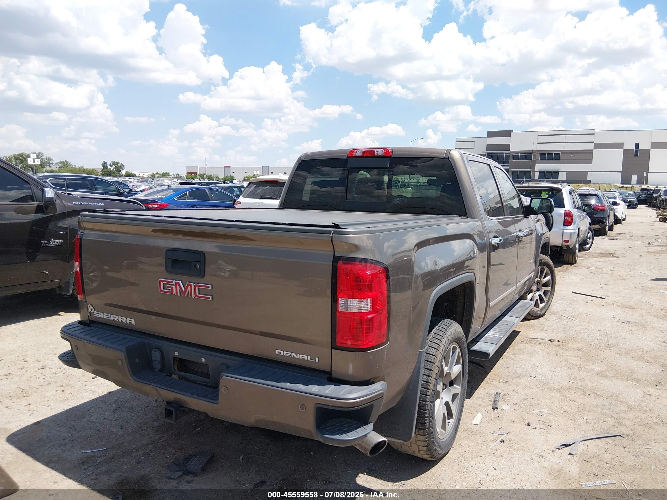 2015 Gmc Sierra 1500 Denali Brown vin: 3GTP1WEJ3FG355605