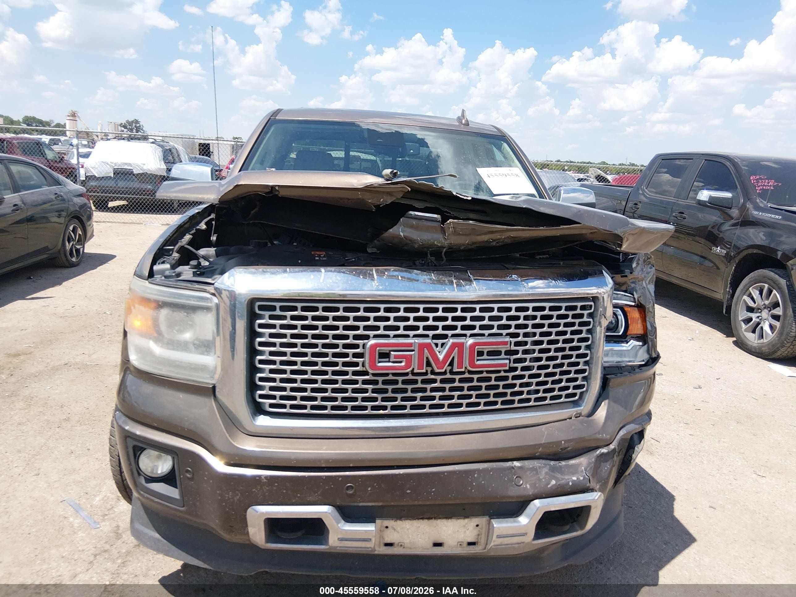 2015 Gmc Sierra 1500 Denali Brown vin: 3GTP1WEJ3FG355605