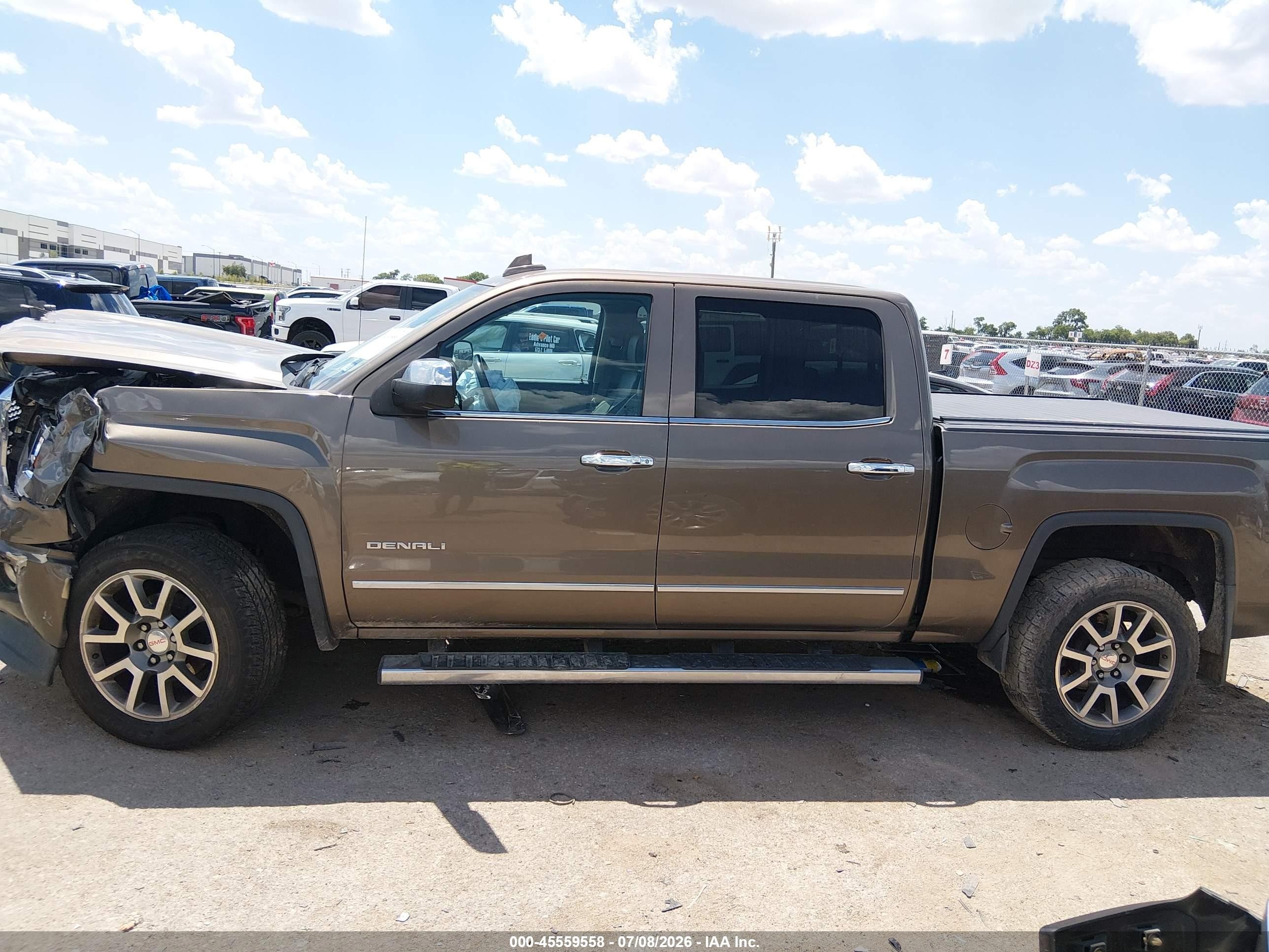 2015 Gmc Sierra 1500 Denali Brown vin: 3GTP1WEJ3FG355605
