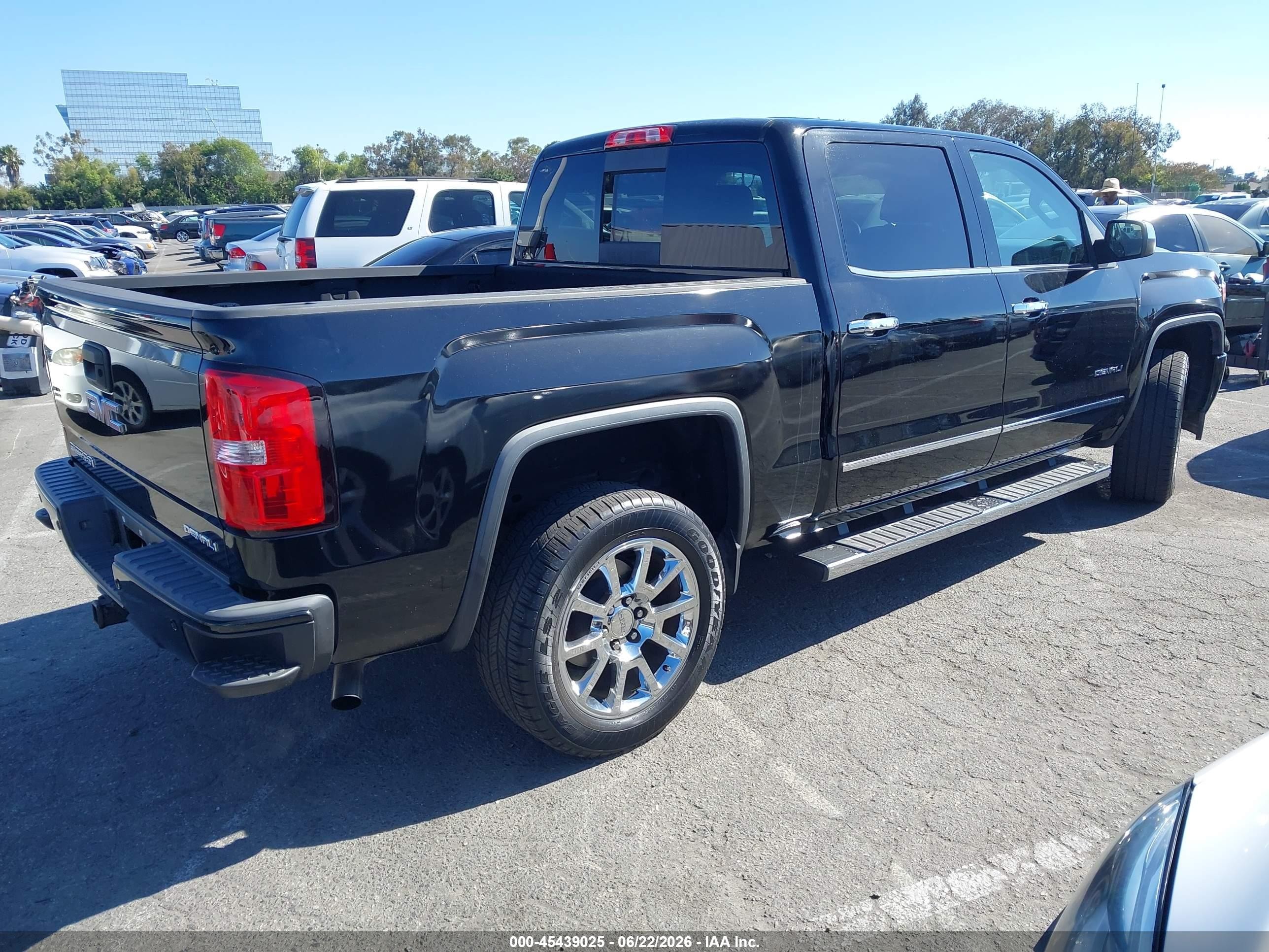 2014 Gmc Sierra 1500 Denali Black vin: 3GTP1WEJ7EG525429
