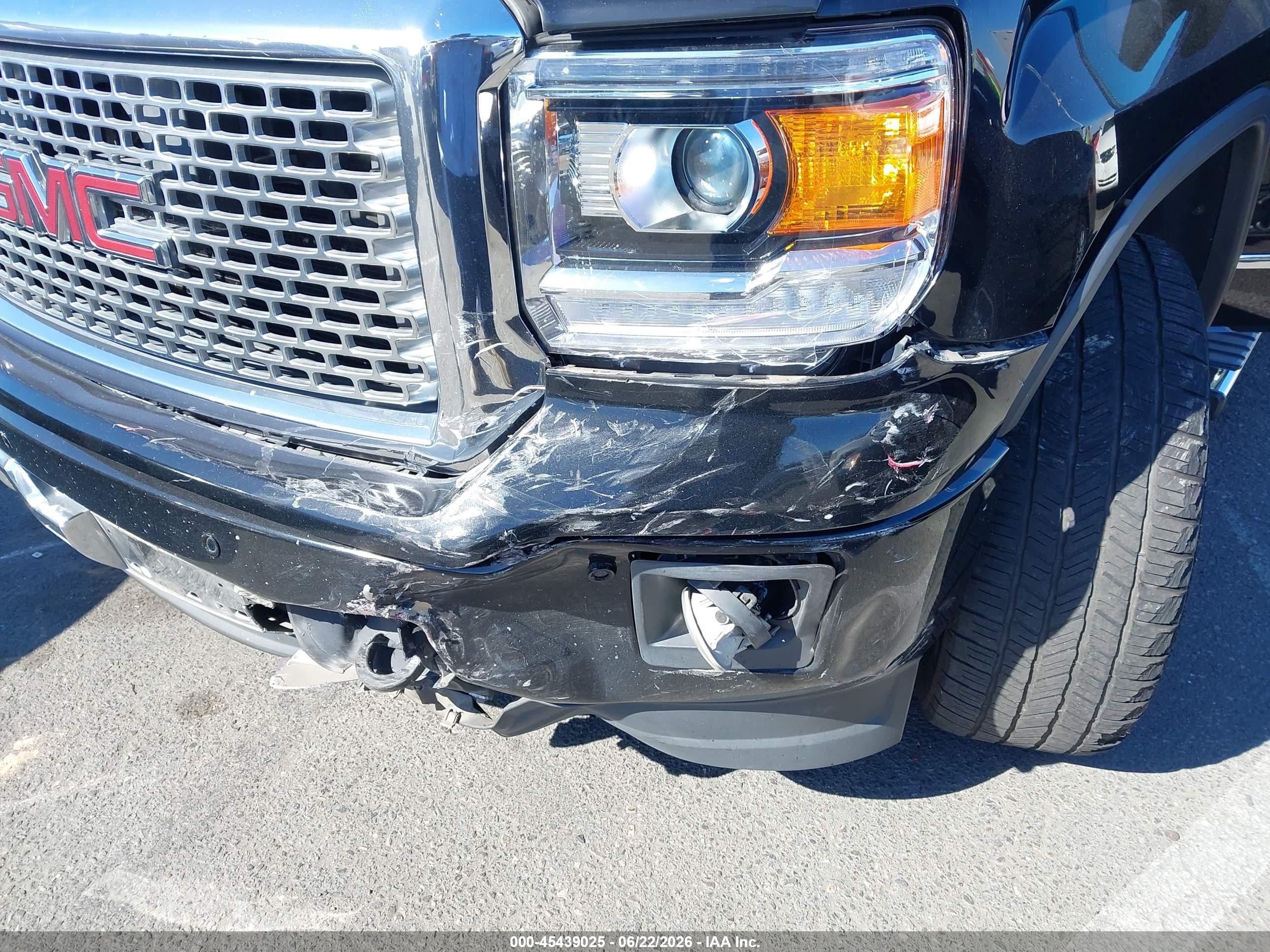 2014 Gmc Sierra 1500 Denali Black vin: 3GTP1WEJ7EG525429