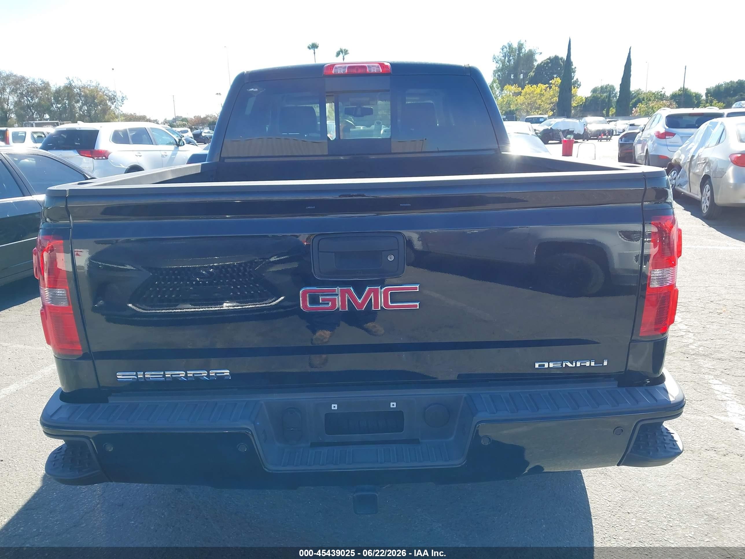 2014 Gmc Sierra 1500 Denali Black vin: 3GTP1WEJ7EG525429