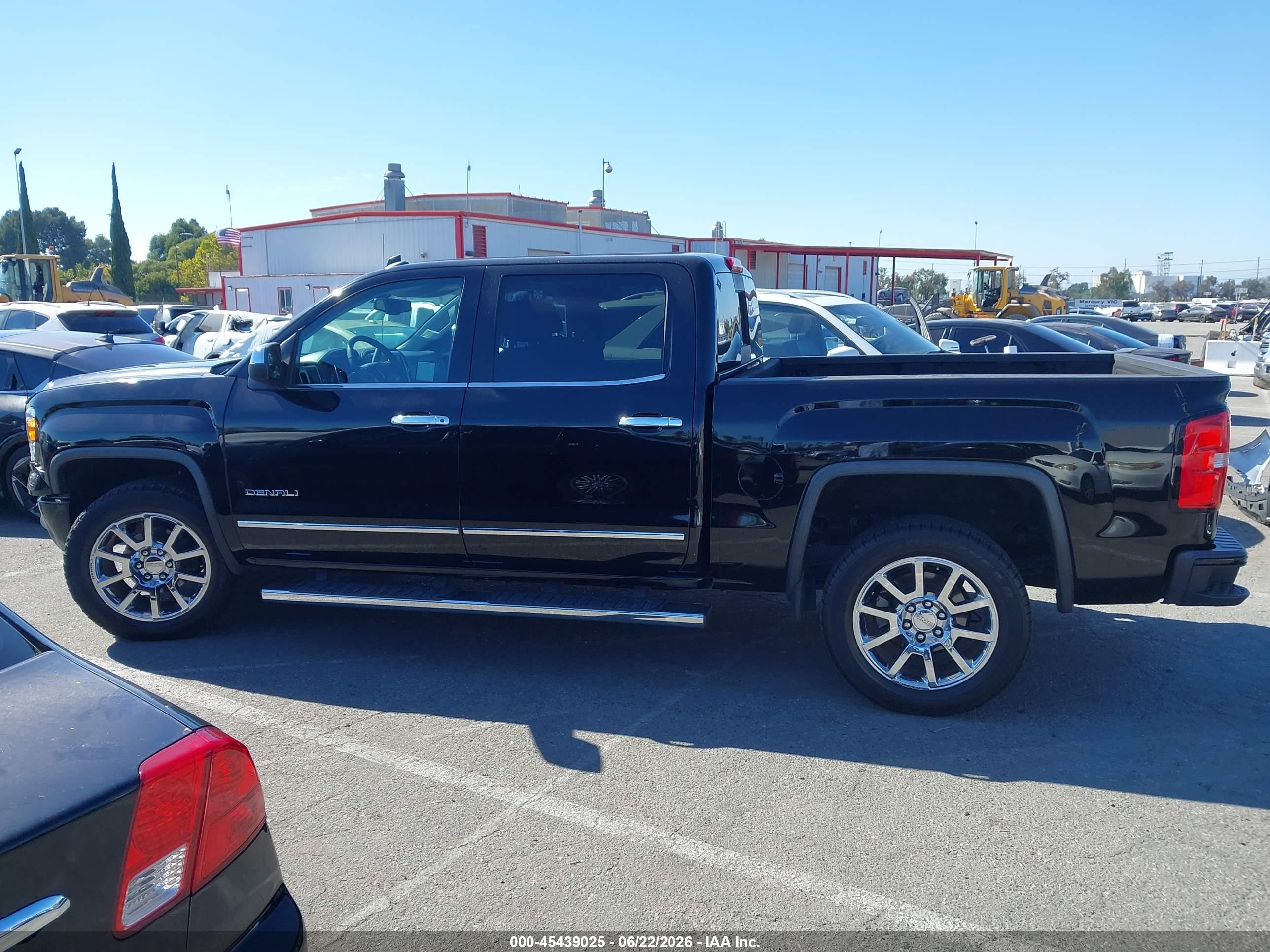 2014 Gmc Sierra 1500 Denali Black vin: 3GTP1WEJ7EG525429