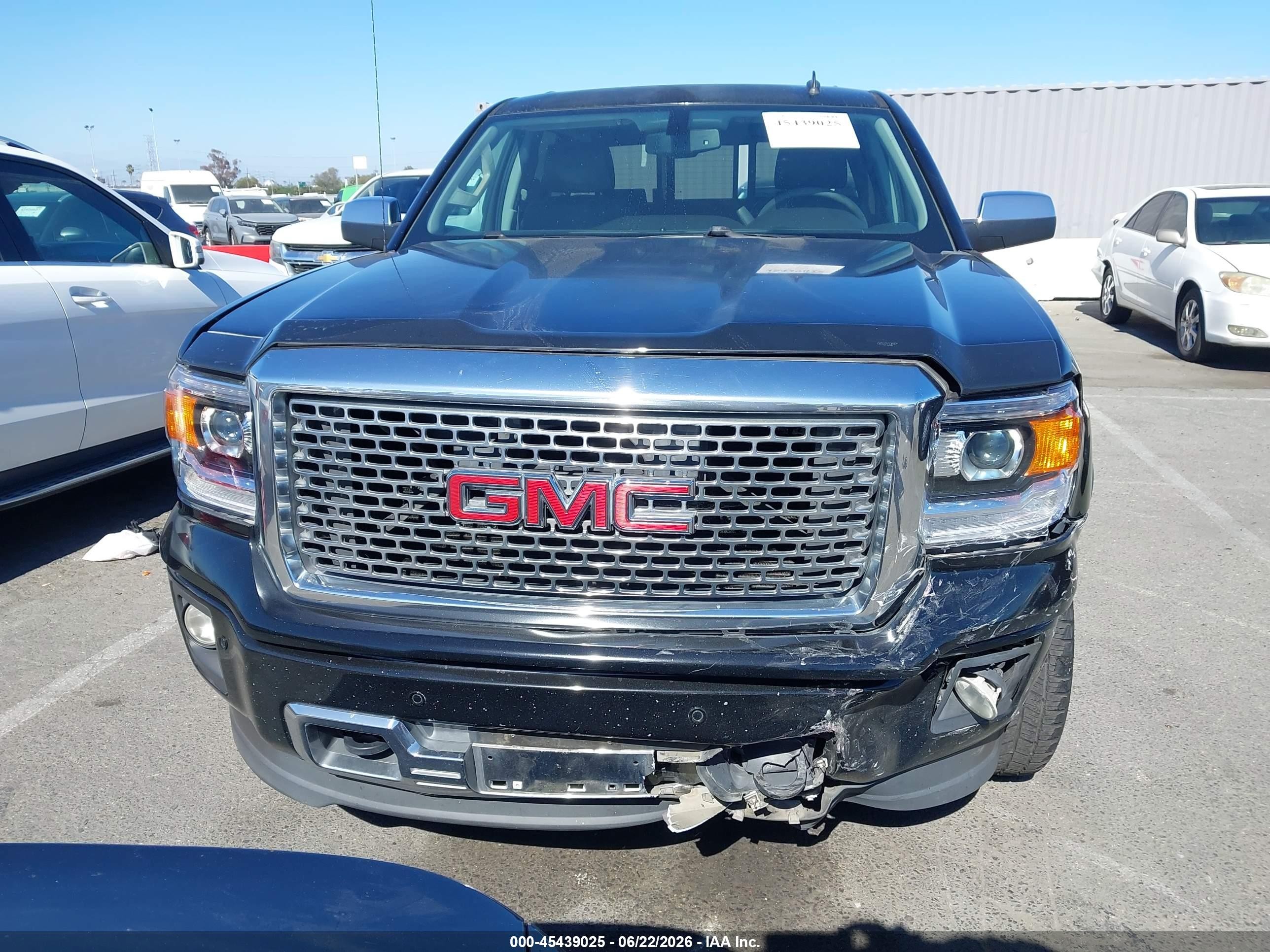 2014 Gmc Sierra 1500 Denali Black vin: 3GTP1WEJ7EG525429