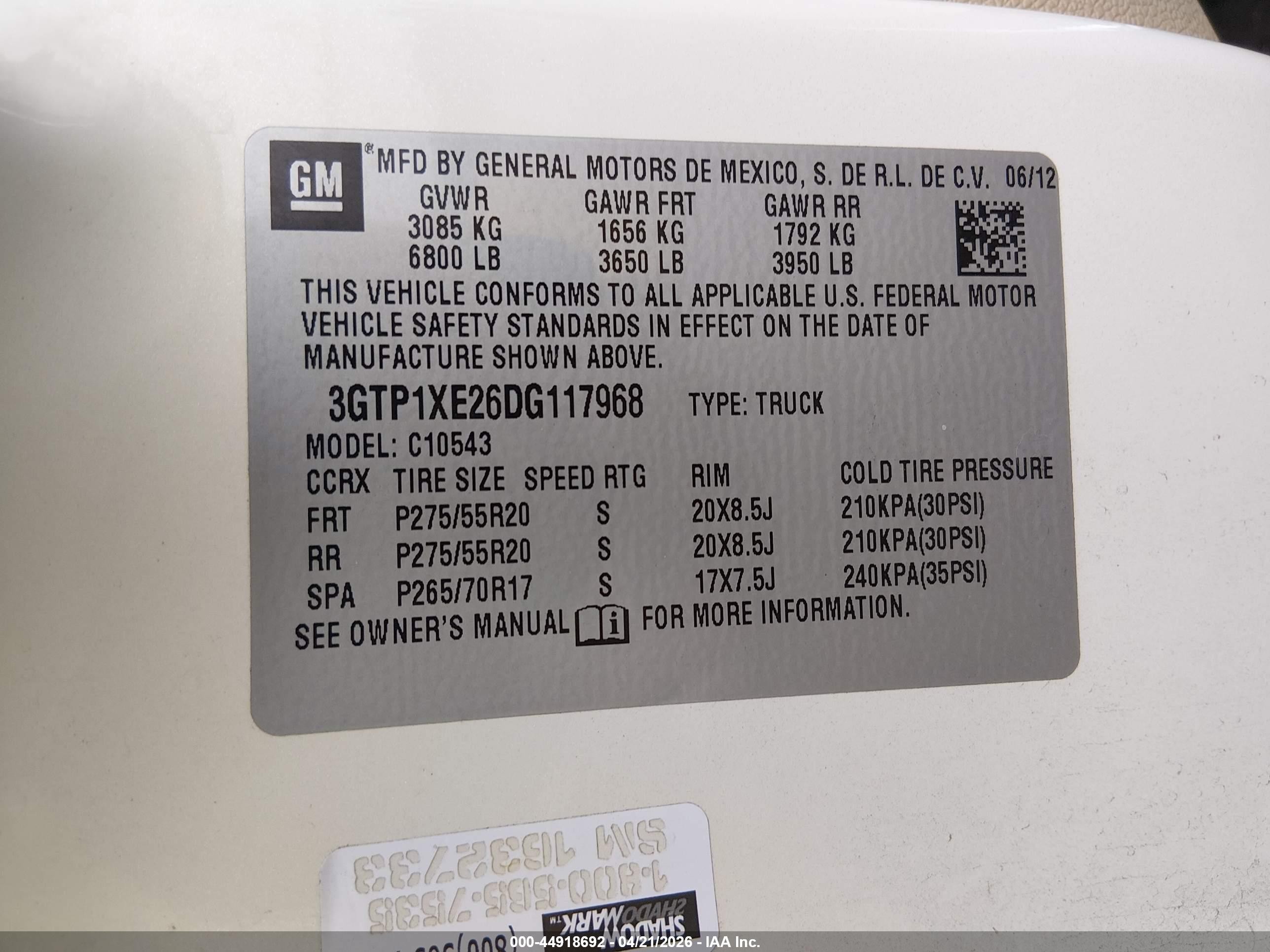 2013 Gmc Sierra 1500 Denali Cream vin: 3GTP1XE26DG117968
