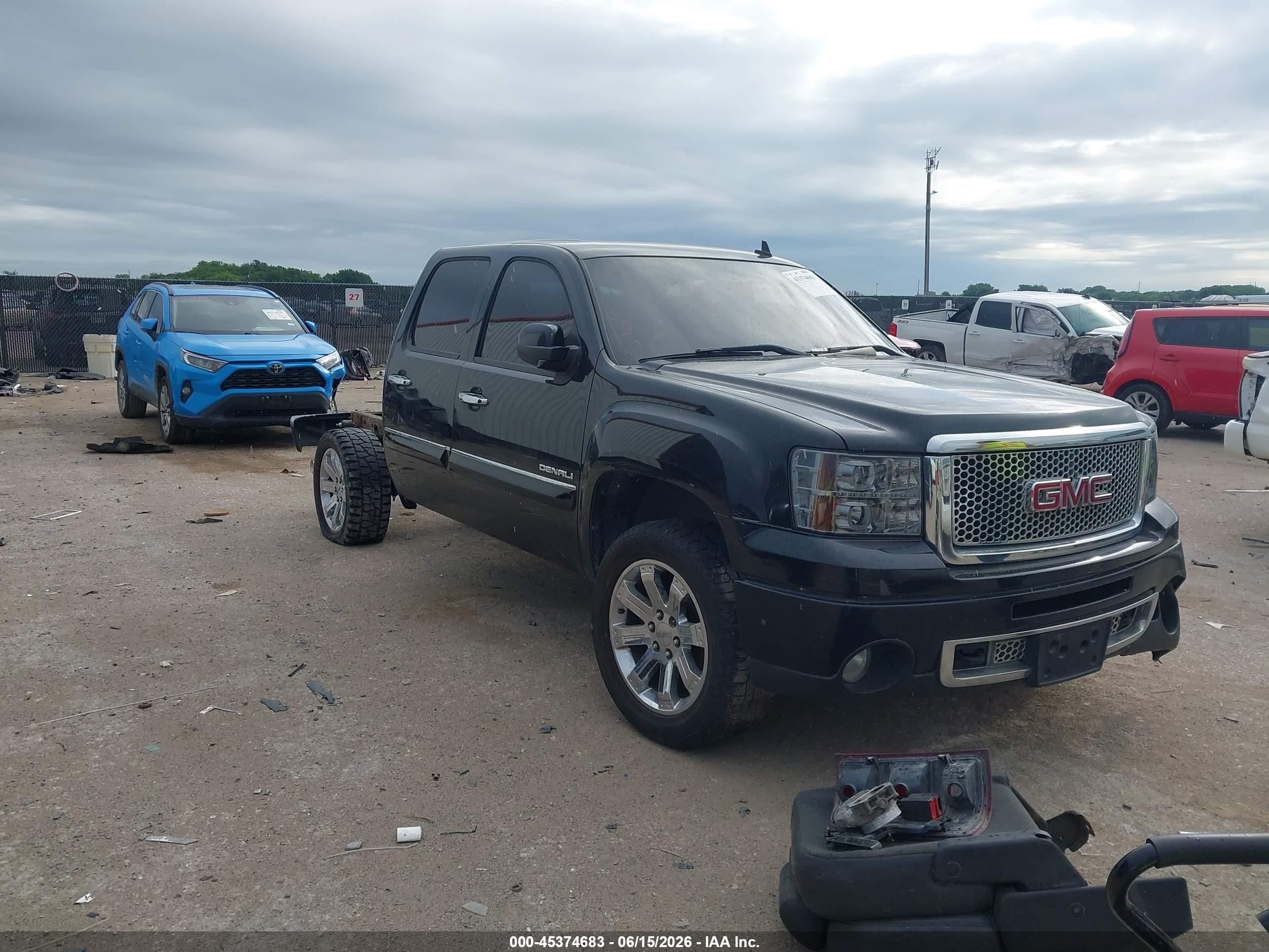 2013 Gmc Sierra 1500 Denali Black vin: 3GTP1XE28DG235231