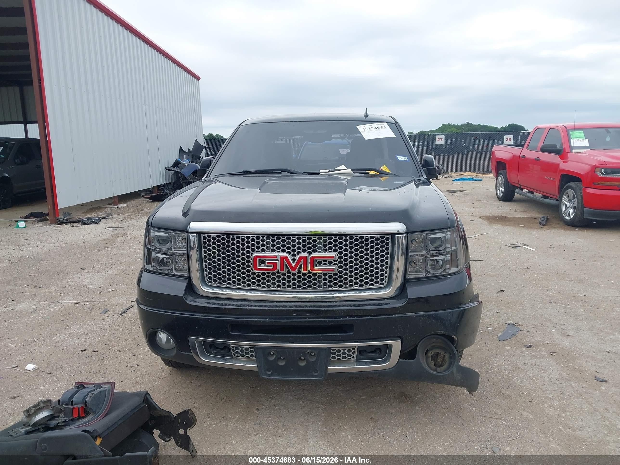 2013 Gmc Sierra 1500 Denali Black vin: 3GTP1XE28DG235231