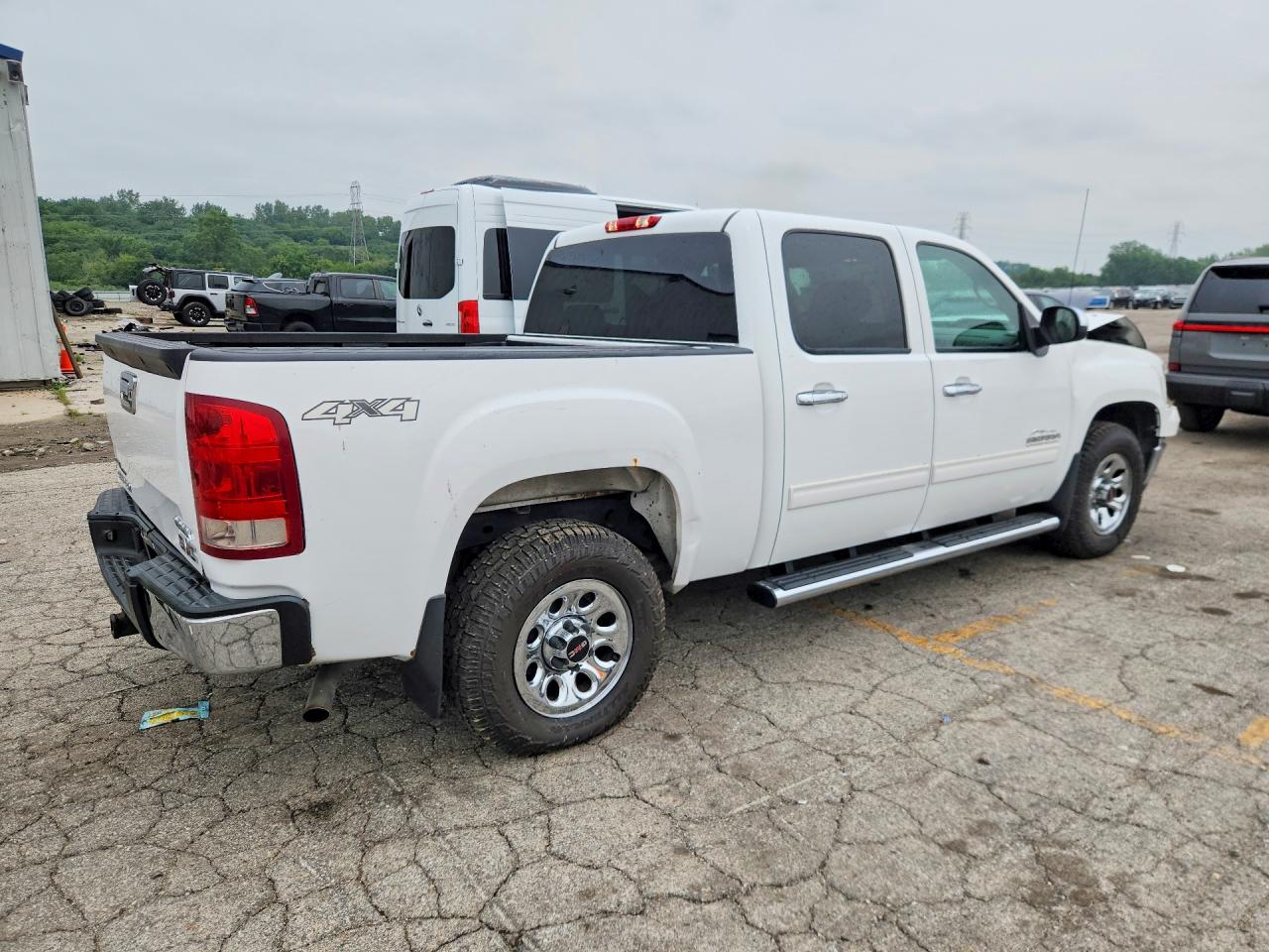 2011 Gmc Sierra K1500 Sl Белый vin: 3GTP2UEA0BG284844