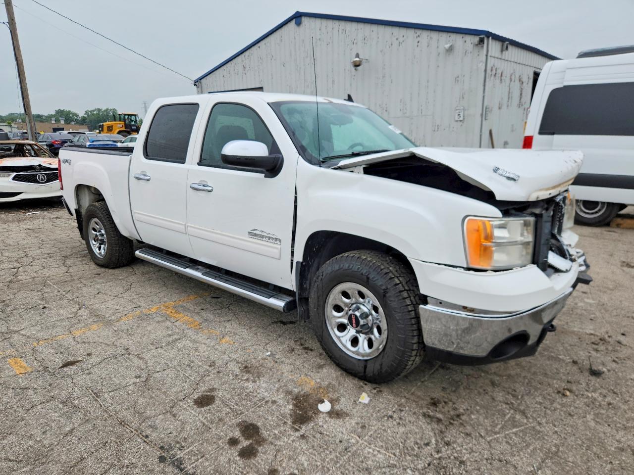 2011 Gmc Sierra K1500 Sl Белый vin: 3GTP2UEA0BG284844