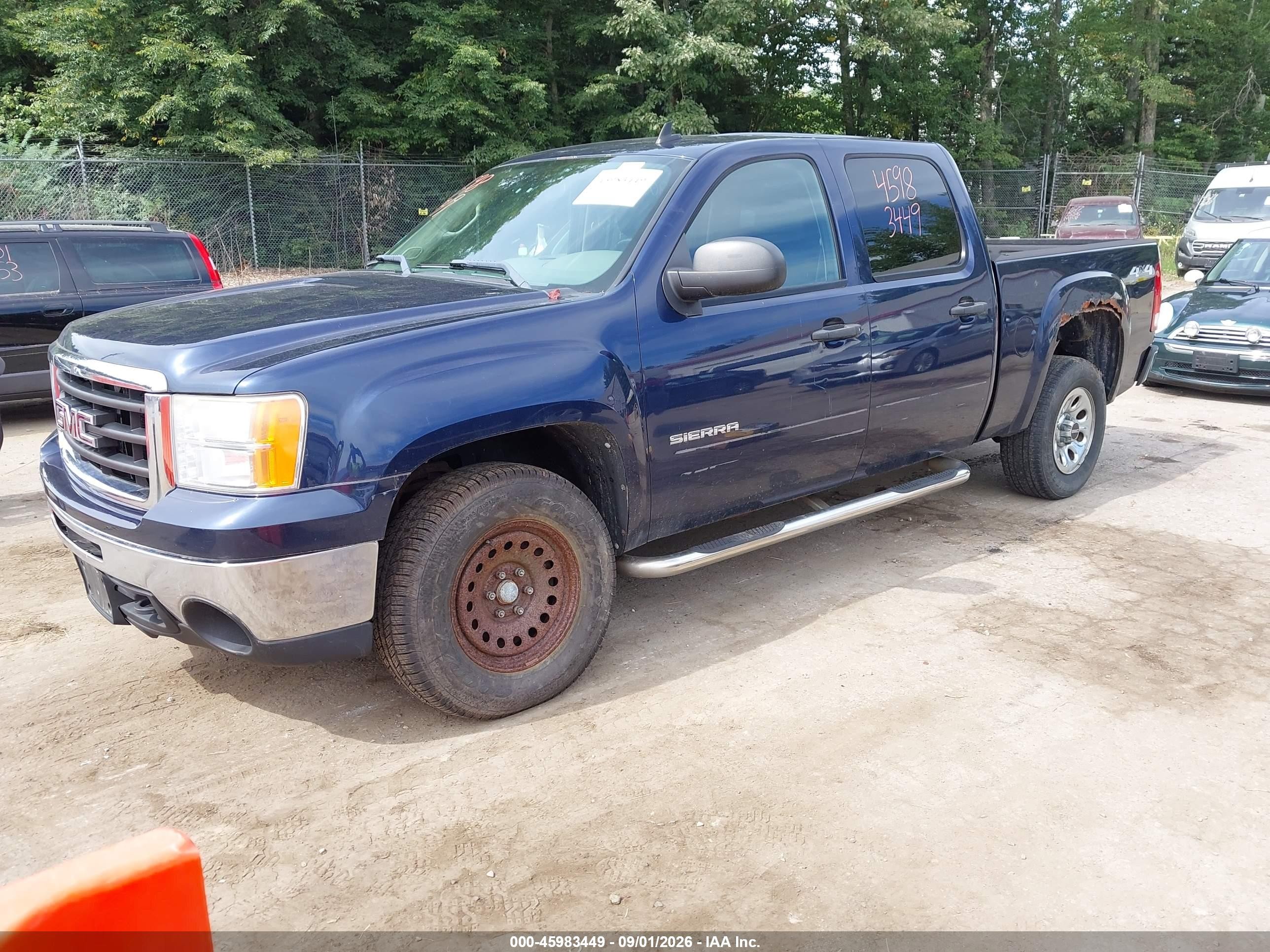 2011 Gmc Sierra 1500 Sl Blue vin: 3GTP2UEA5BG260829