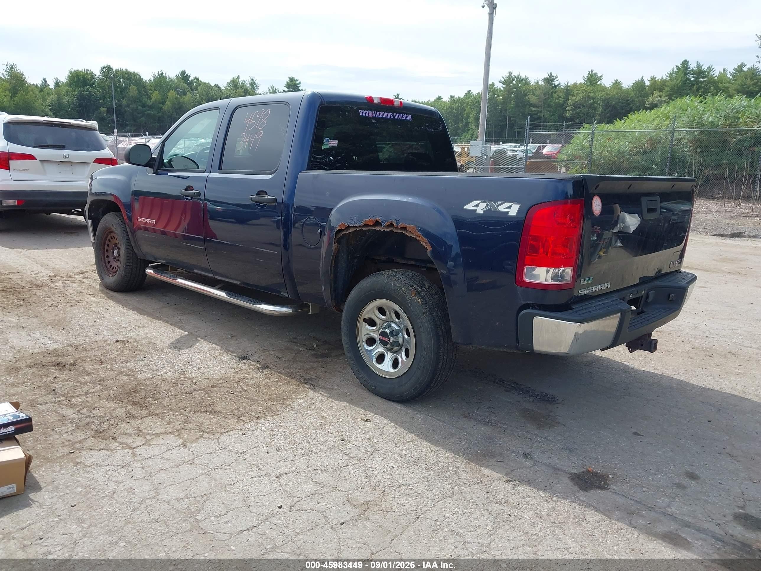 2011 Gmc Sierra 1500 Sl Blue vin: 3GTP2UEA5BG260829