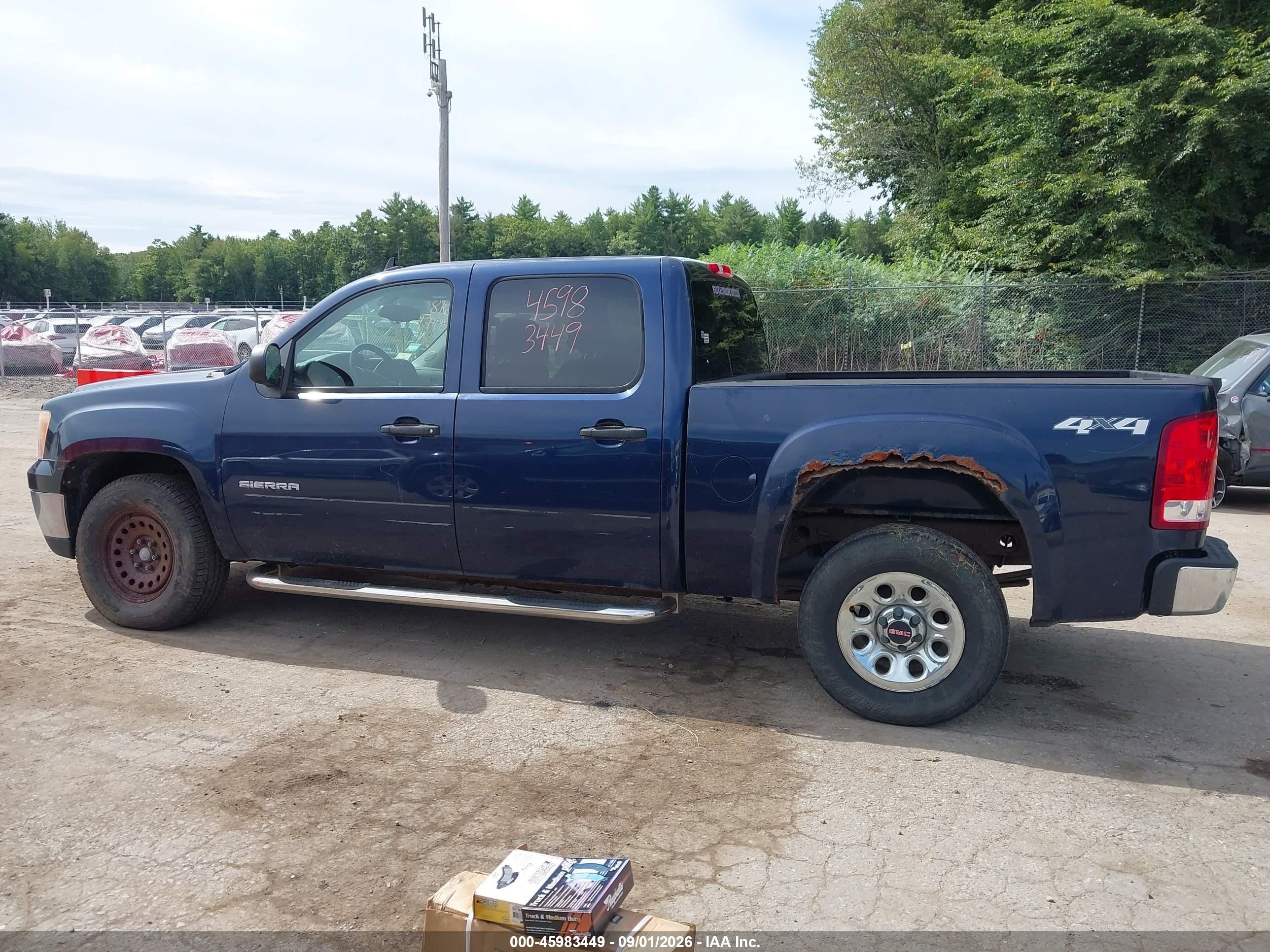 2011 Gmc Sierra 1500 Sl Blue vin: 3GTP2UEA5BG260829