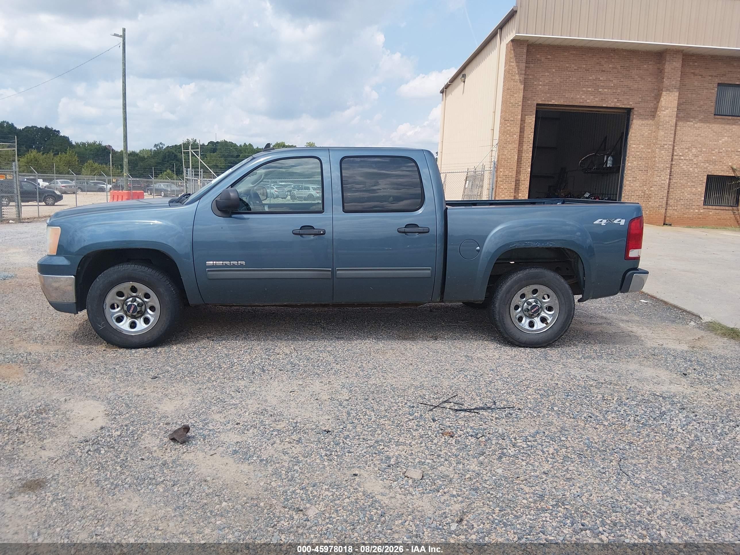 2011 Gmc Sierra 1500 Sl Light Blue vin: 3GTP2UEA5BG362549