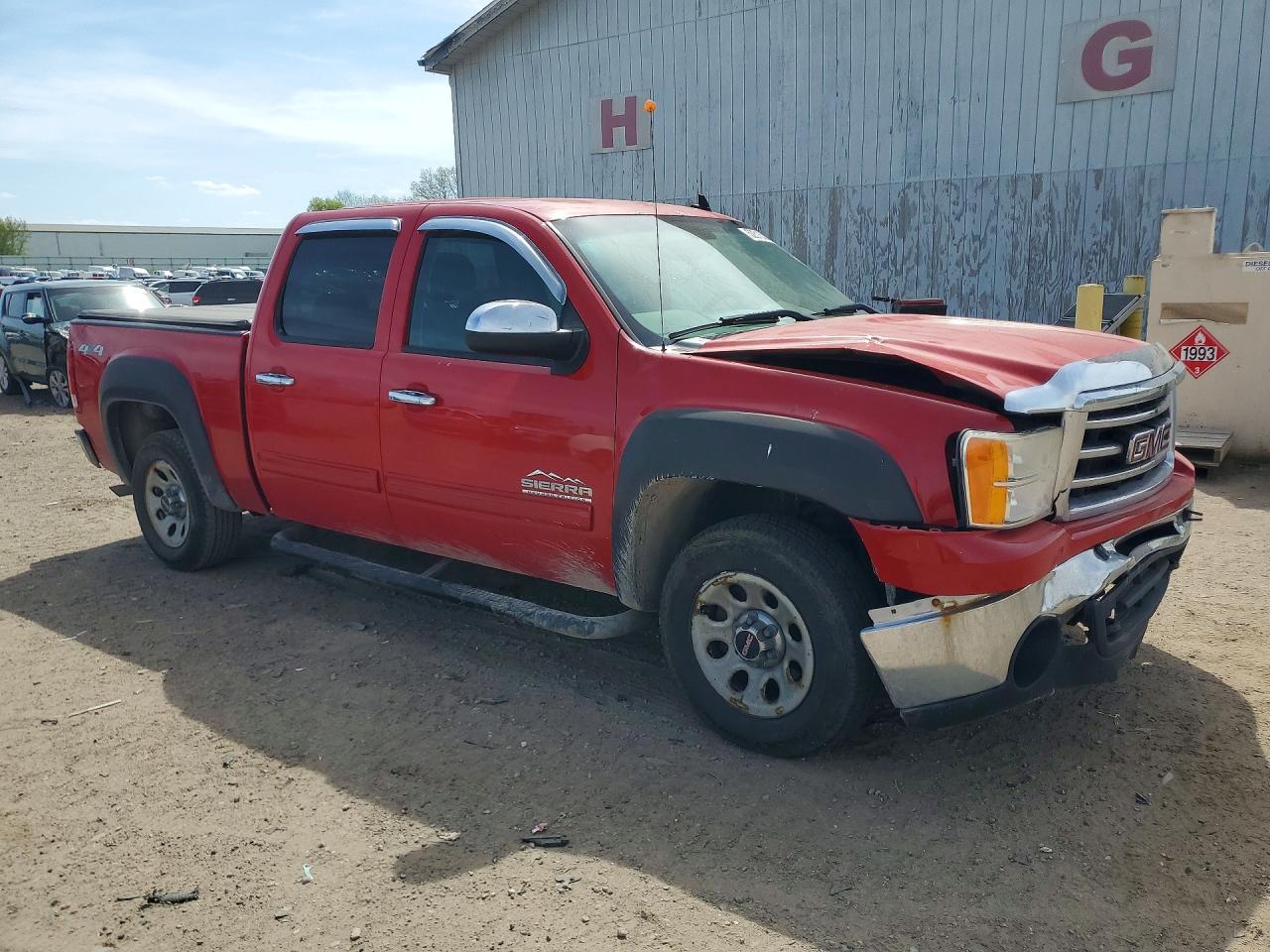 2013 Gmc Sierra K1500 Sl Red vin: 3GTP2UEA5DG339291