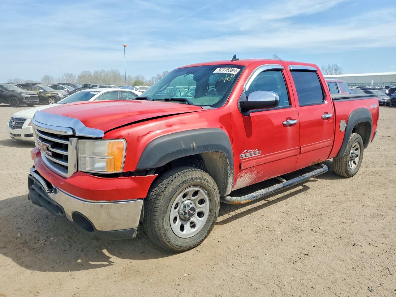 2013 Gmc Sierra K1500 Sl Red vin: 3GTP2UEA5DG339291