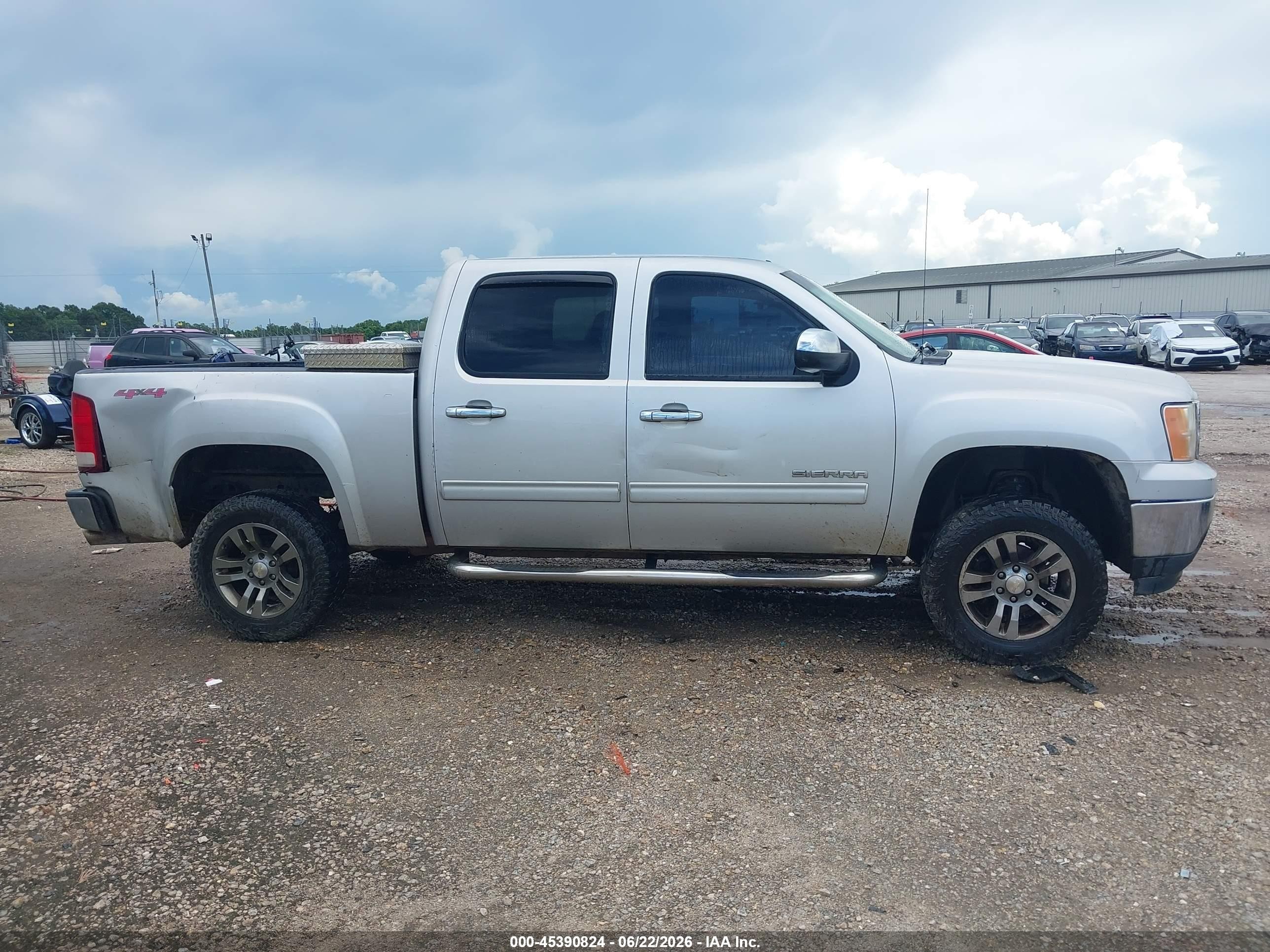 2012 Gmc Sierra 1500 Sl Silver vin: 3GTP2UEA8CG245310