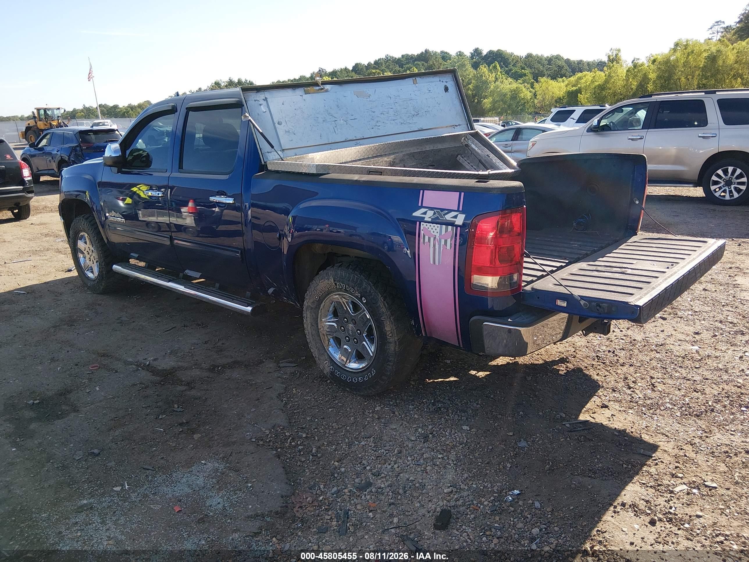2013 Gmc Sierra 1500 Sl Blue vin: 3GTP2UEAXDG232544