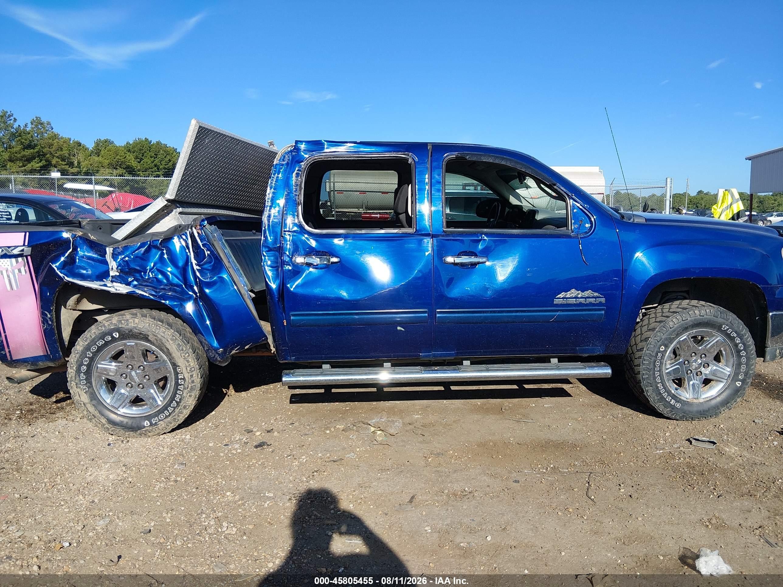 2013 Gmc Sierra 1500 Sl Blue vin: 3GTP2UEAXDG232544
