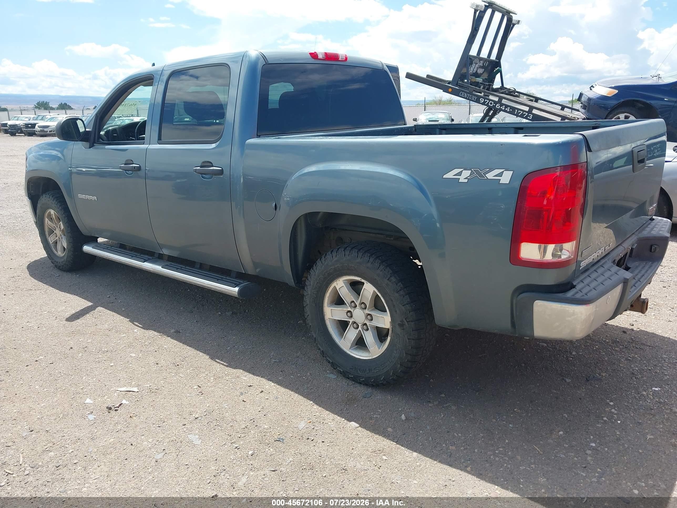 2011 Gmc Sierra 1500 Sle Blue vin: 3GTP2VE30BG119061